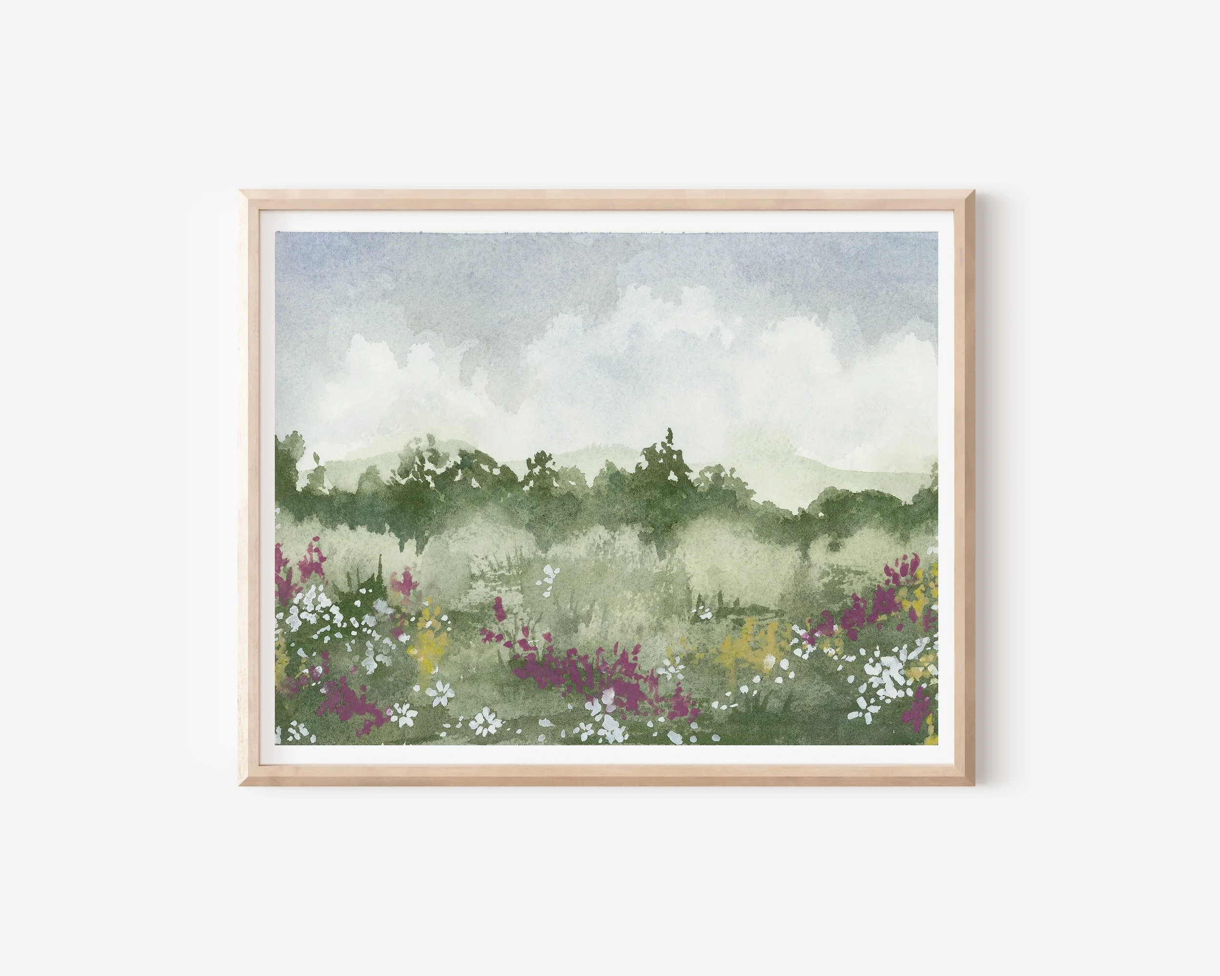 Floral Landscape- Art Print