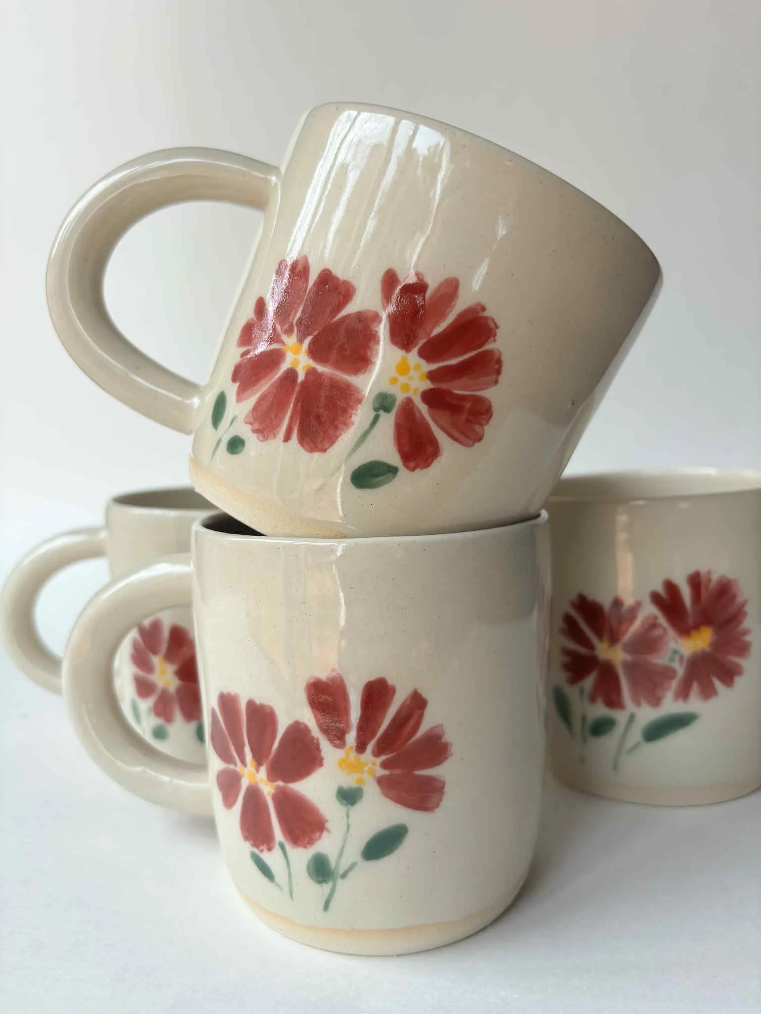 Vintage Wildflower Ceramic Mug x Collab with Melissa Olsen Ceramics