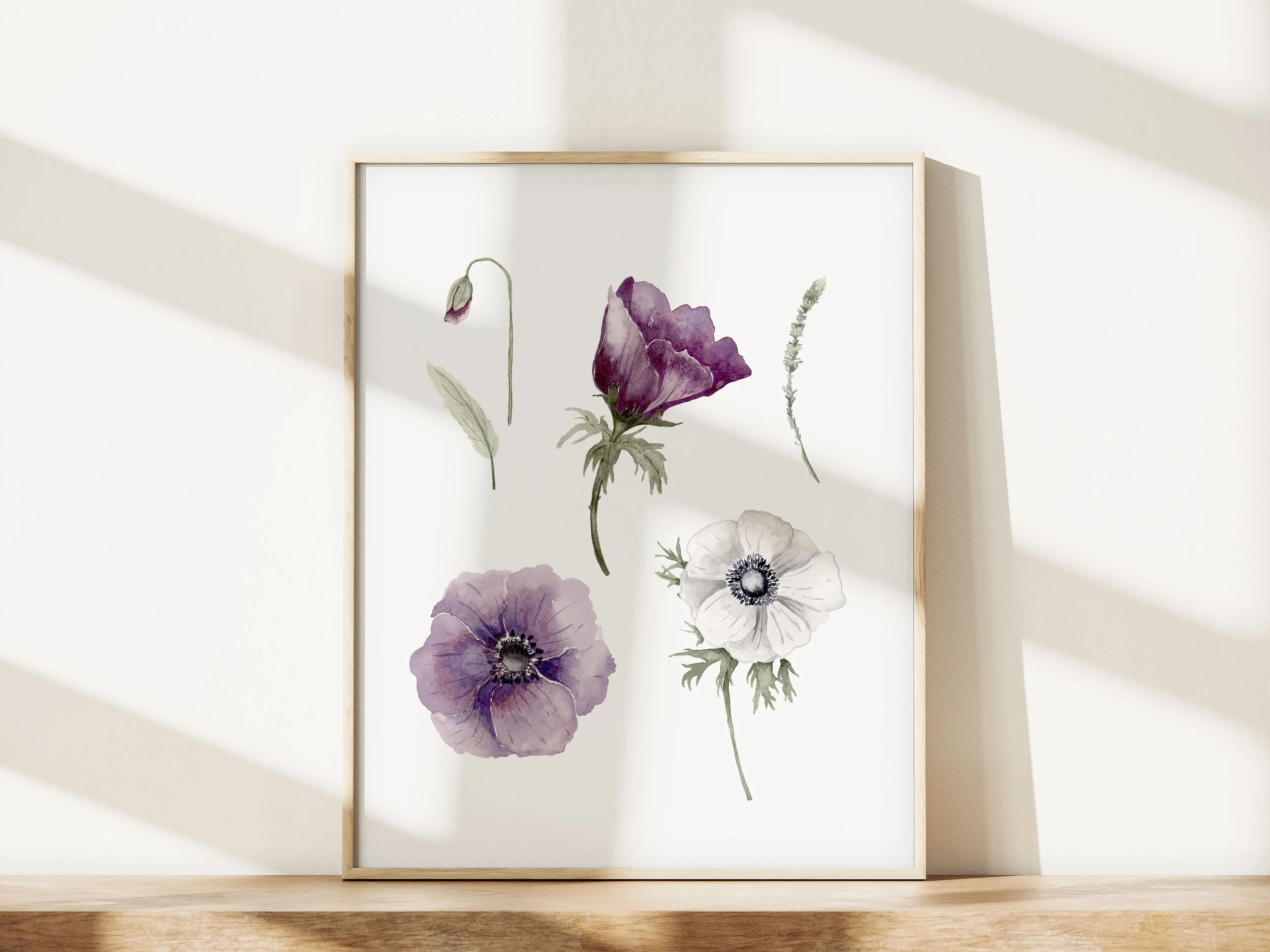 Purple Floral- Art Print