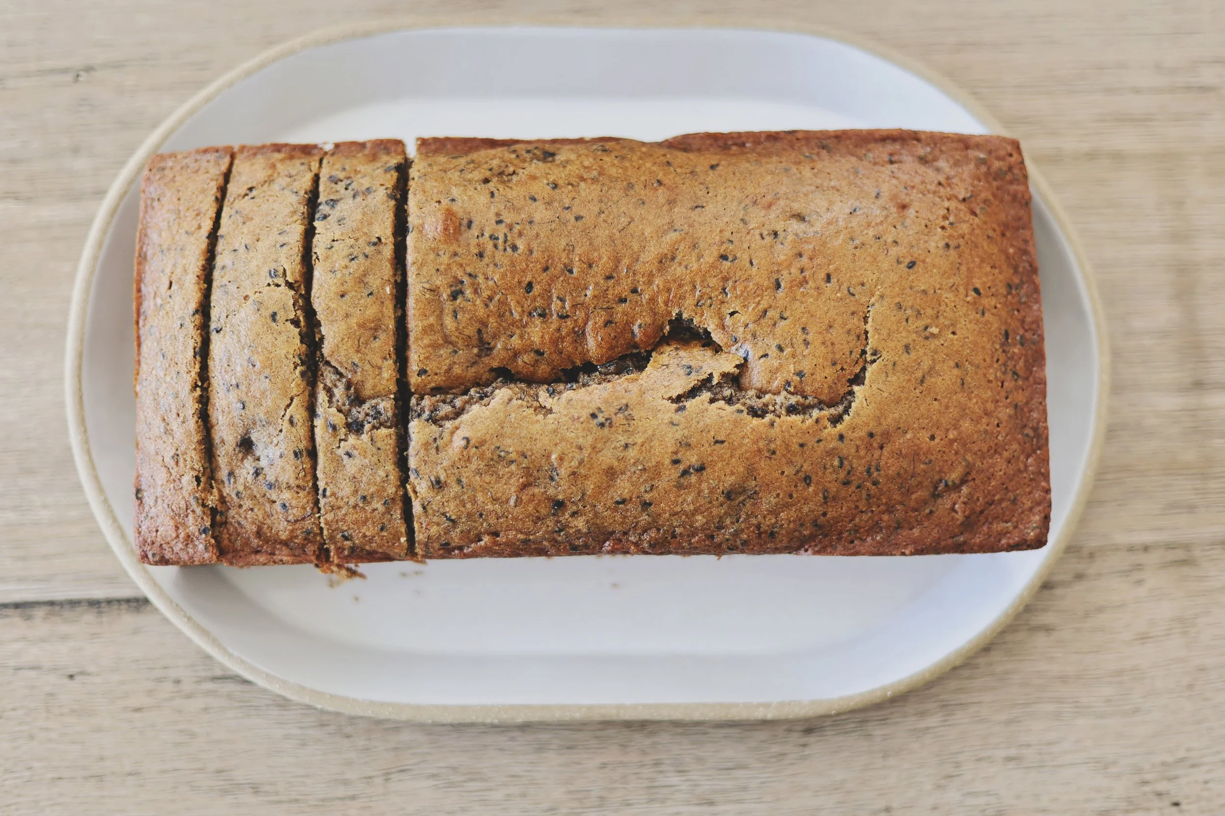 Sesame Banana Bread 