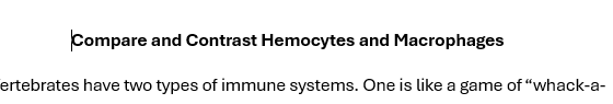 This simple essay was quite challenging because the goal was to take an immune system topic and write it in simple terms that an 8th grader or non-scientist could understand. It was an assignment for my Comparative Immunology class.