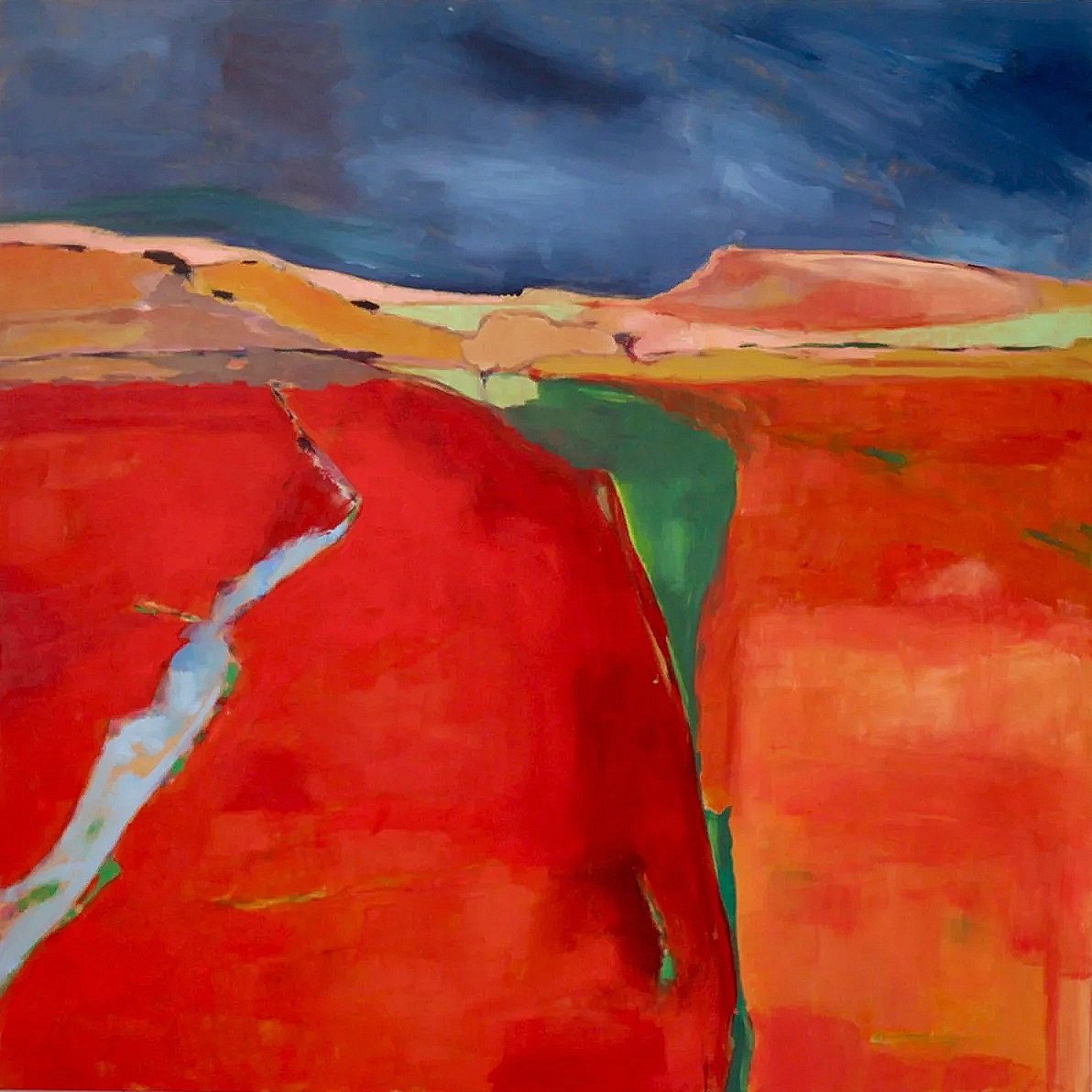 'Fields of Fire'
60 x 60 cm 
Oil on Board
(Sold)