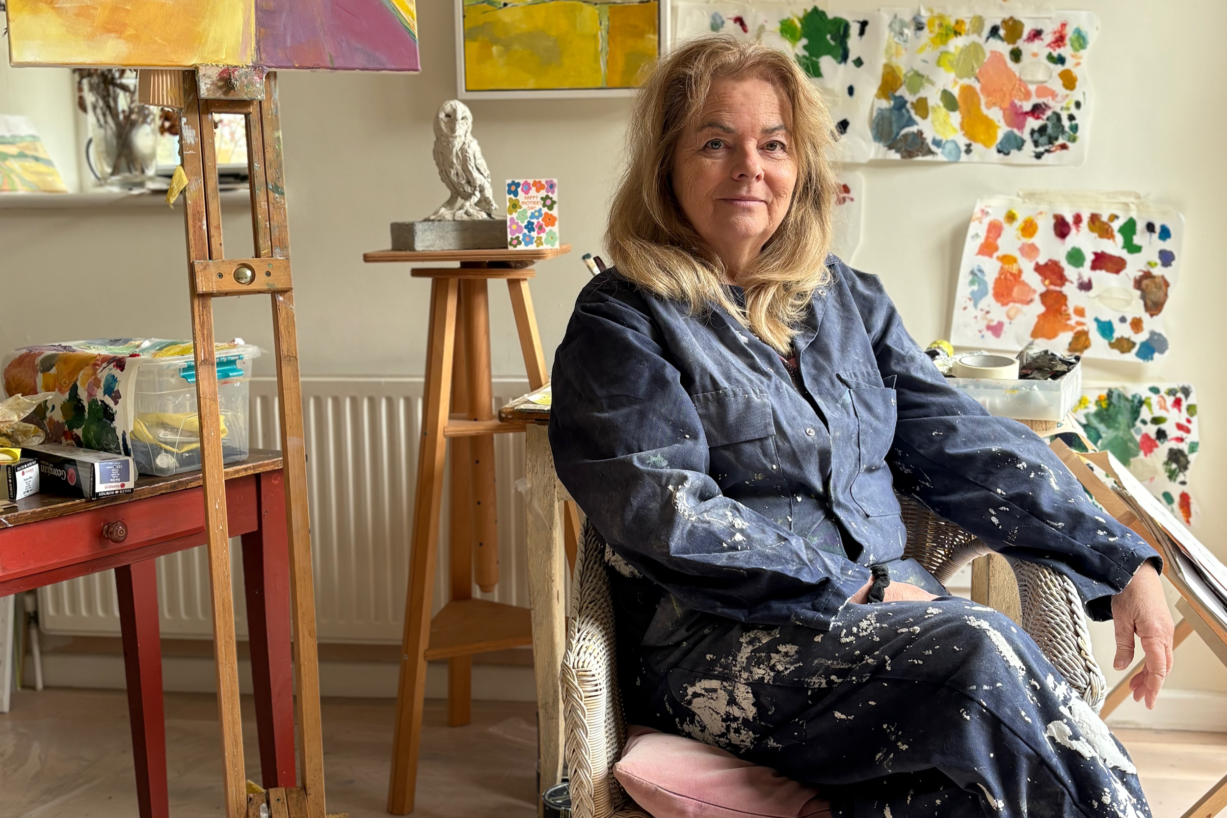 Jo Denbury in her studio