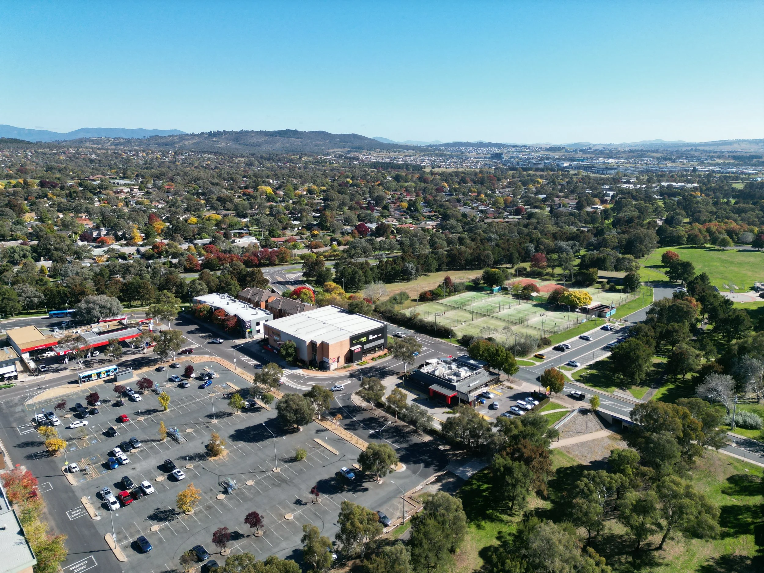 Weston Creek Aerial photograph