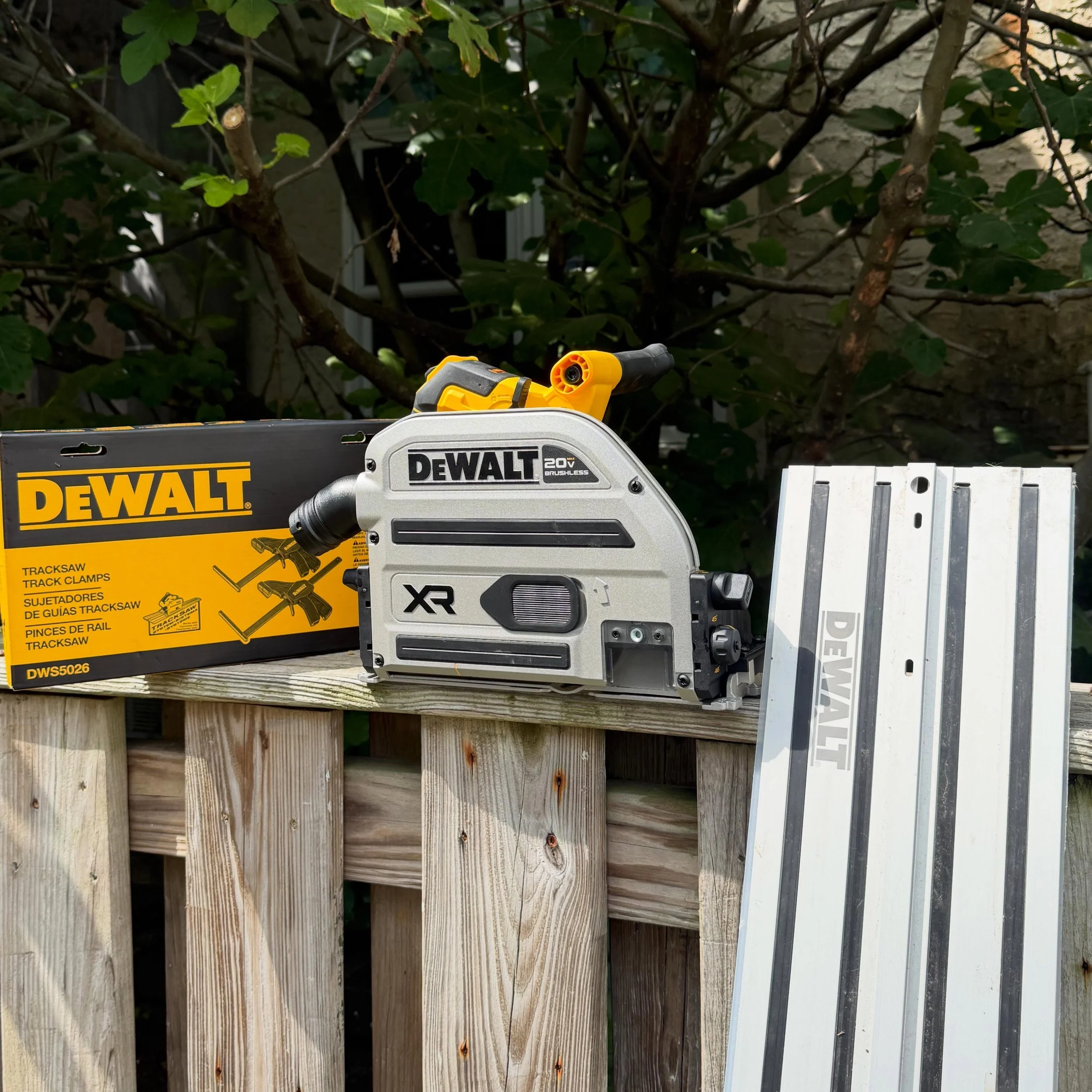 Dream come true. Me and my team have been selected by DeWalt to test new products before they&rsquo;re released. Big thank you to my guy Mark for getting me started.

First up is DeWalt&rsquo;s new 20V track saw, which is a part of their next release