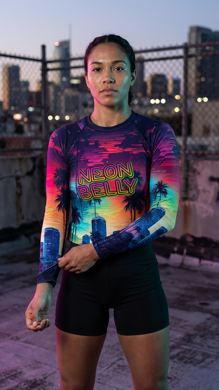 Neon Belly Youth Rash Guard
