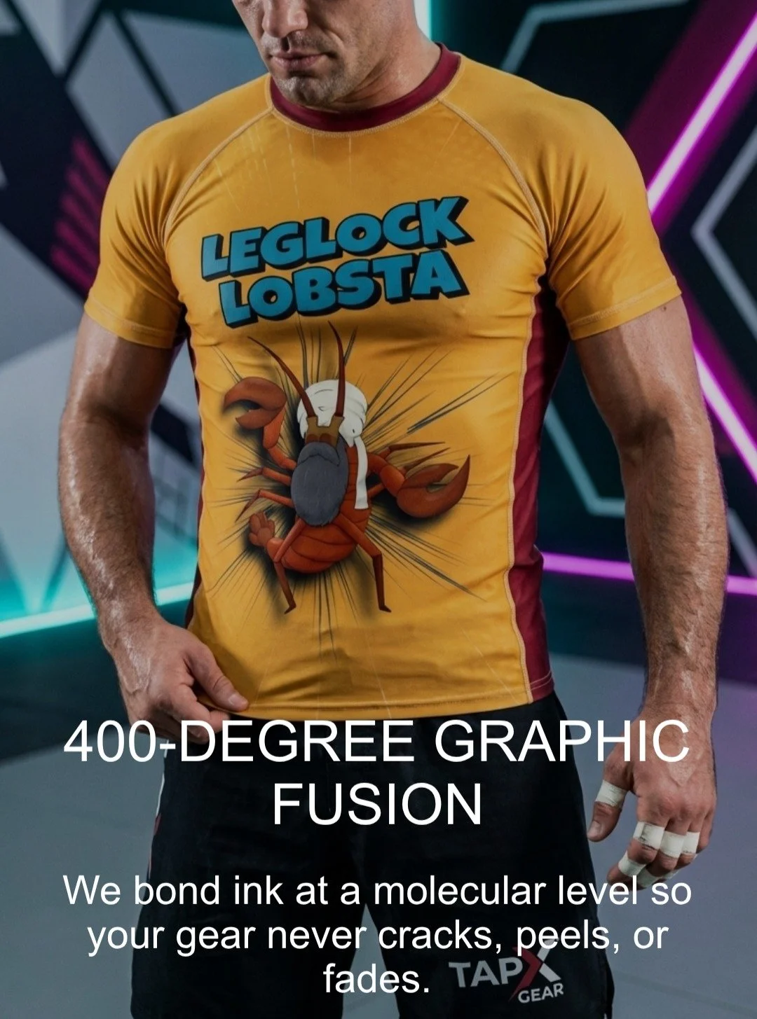 TapX Gear is the premier choice for custom BJJ rashguards, MMA apparel, and youth jiu-jitsu gear. Our direct-to-garment (DTG) sublimation technology ensures your training armor stands up to the most intense wrestling, grappling, and fight training wi