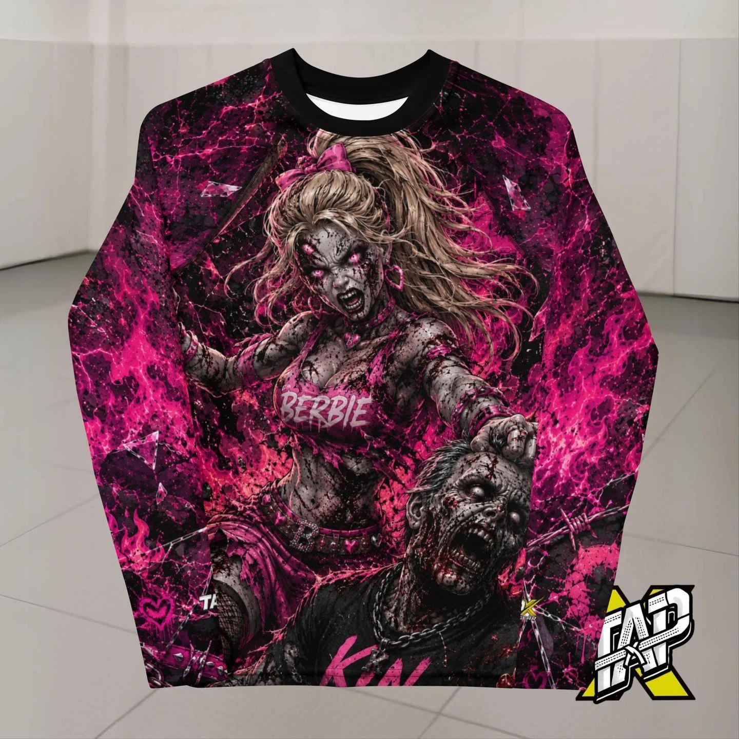 Exquisite! Captivating! Elevate your style with Barbie (BERBIE) Inspired Youth Rash Guard, available for a limited time at the incredible price of $35.50
#sweatinstyle #martialartswear #bjjgear #trainhardlookgood #stylishathlete #workoutclothes #grap