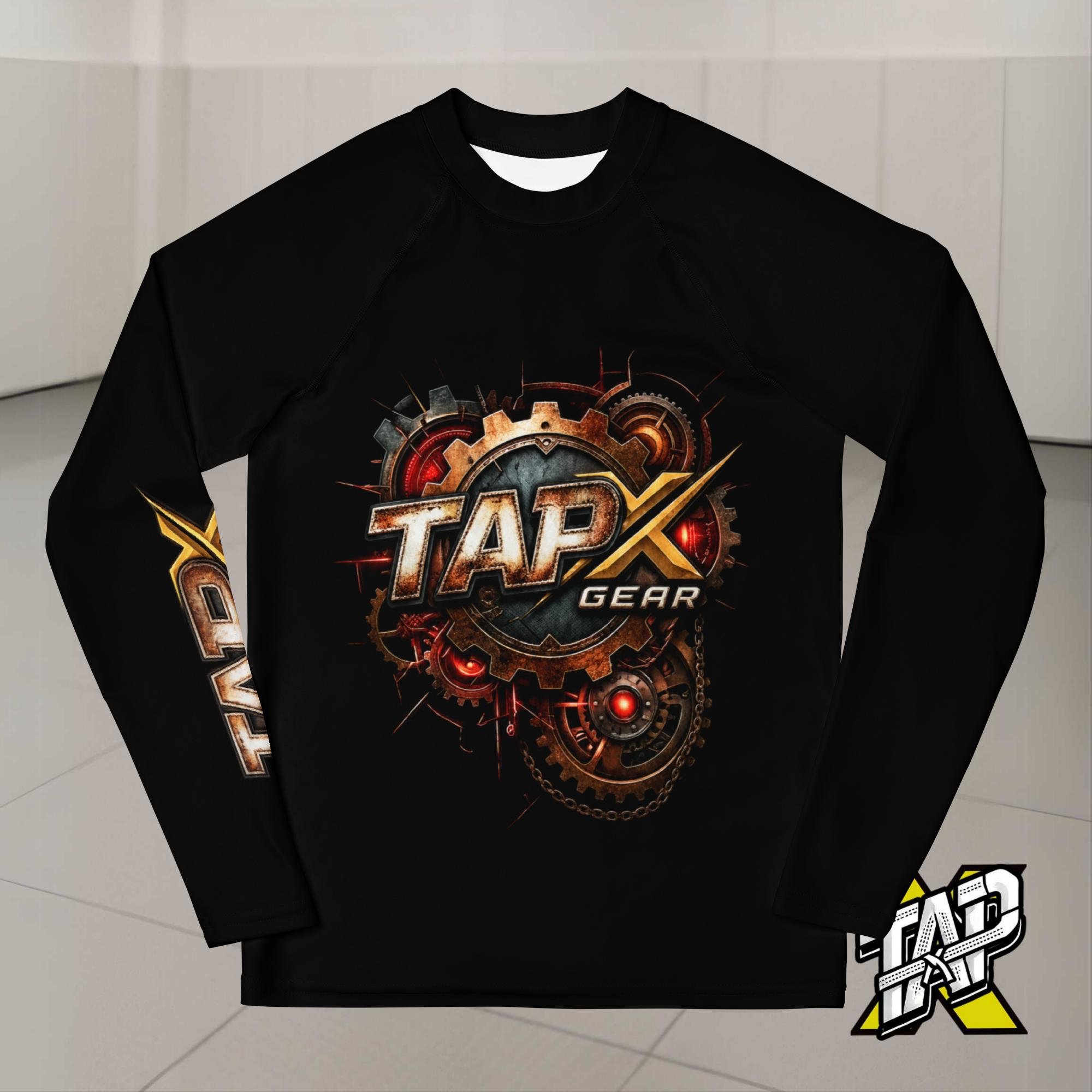 TapX Gear Youth Jiu-Jitsu Rash Guard - Red Monkey Compression Shirt