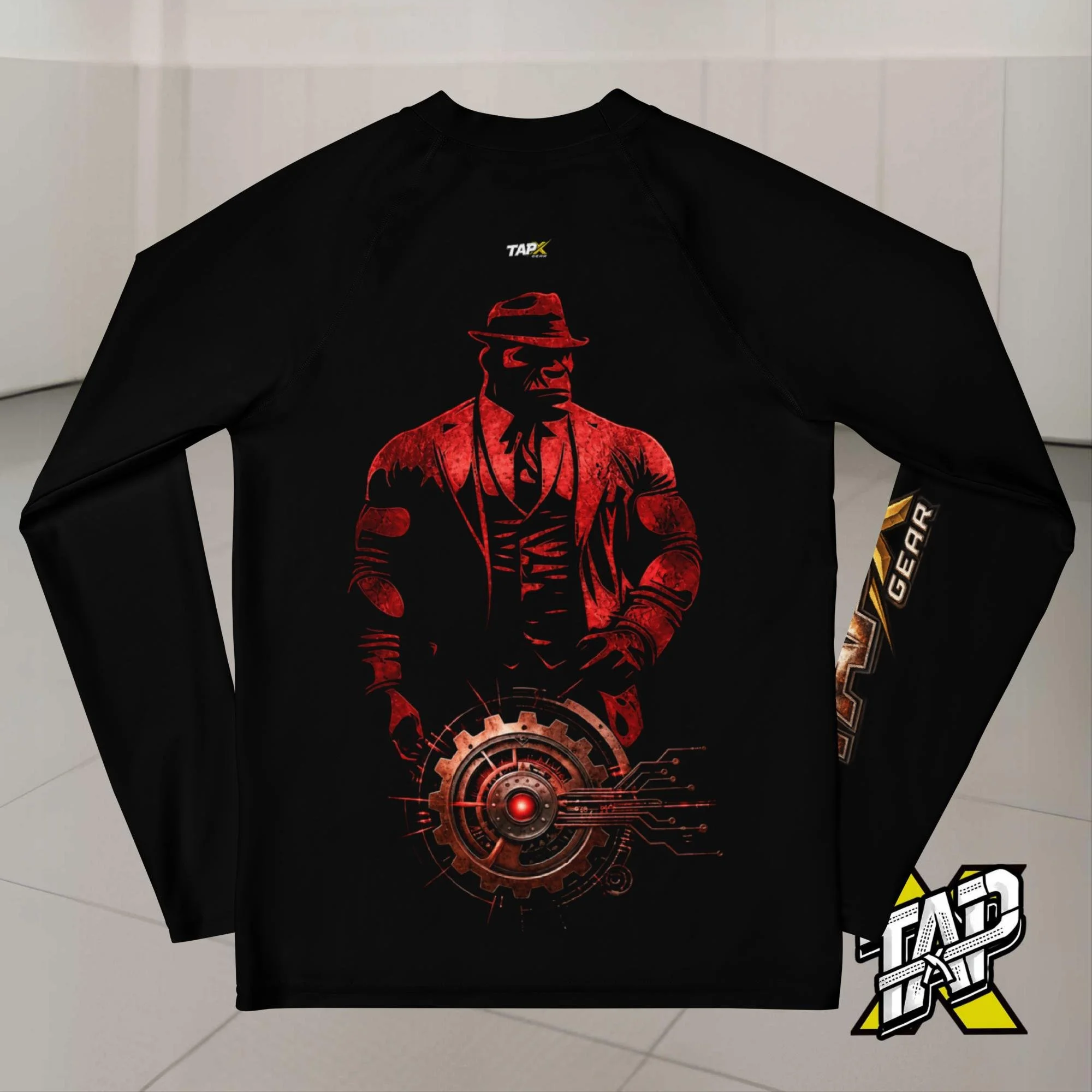 TapX Gear Youth Jiu-Jitsu Rash Guard - Red Monkey Compression Shirt