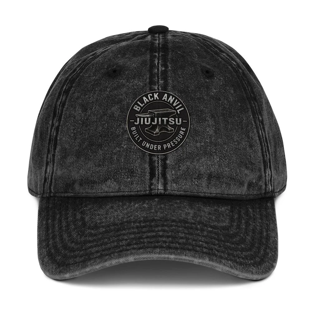 Black Anvil Embroidered Baseball Cap