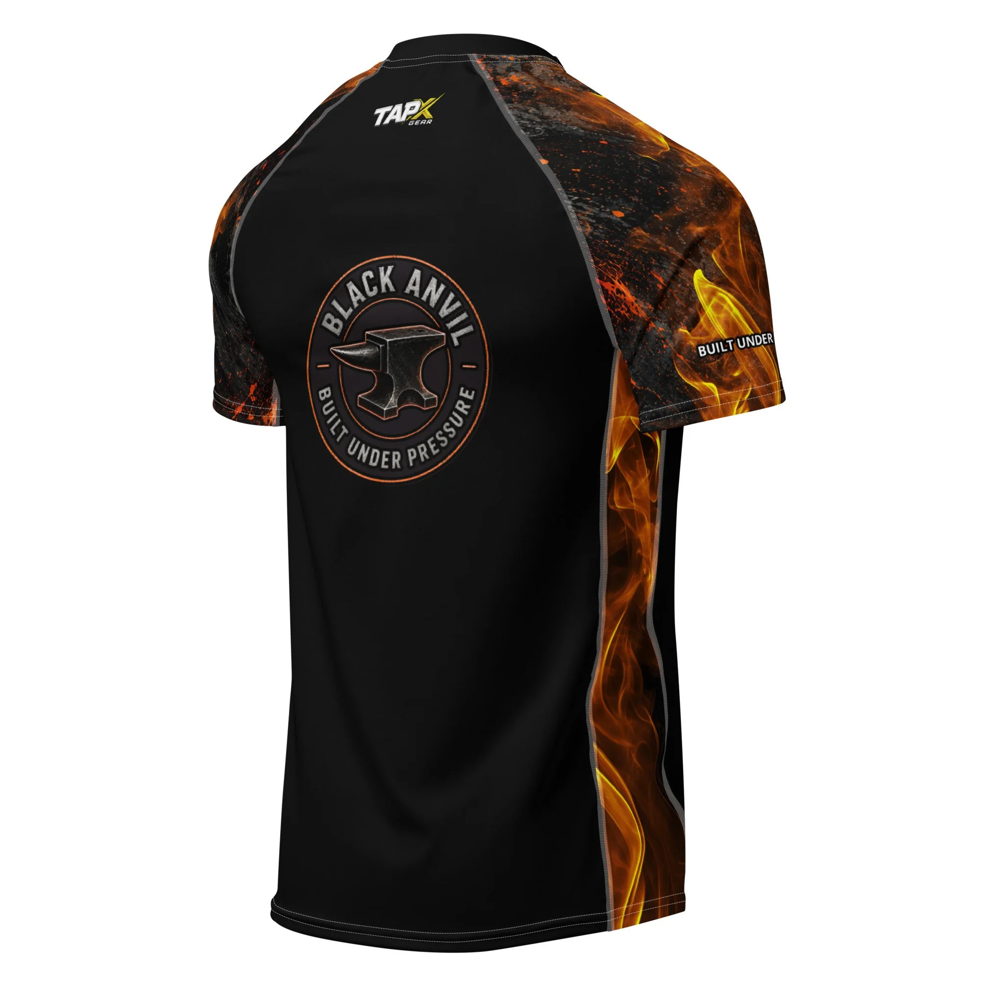 Black Anvil Side Fire Performance men’s rash guard
