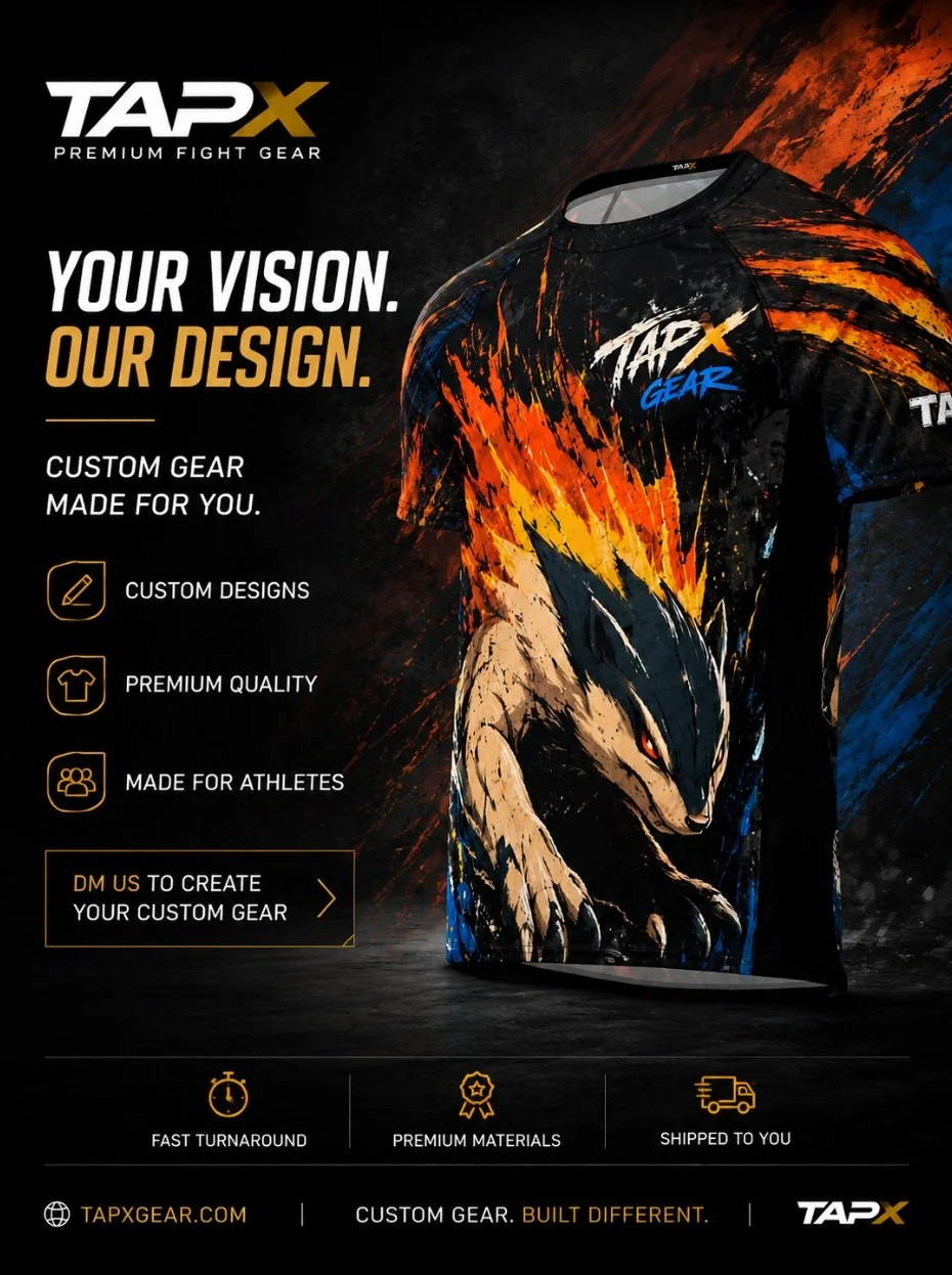 Another custom TapX design brought to life.

Have an idea for your own gear? Send it our way. We create custom designs for individual athletes, teams, gyms and events.

Your idea. Your style. Your gear.

DM us to get started or visit TapXGear.com

#T