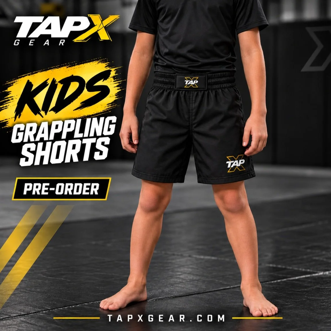 NEW KIDS DROP

TapX Kids Grappling Shorts are now available for pre-order.

Clean. Lightweight. Built for young grapplers who are ready to hit the mats.

🖤 Kids sizes XS-6 through XL-14
📅 Pre-order closes September 30
🛒 Shop at TapXGear.com

#TapX