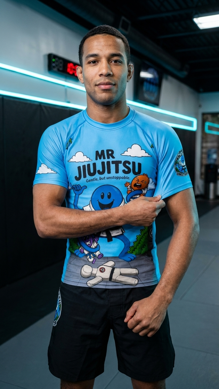 Mr Jiujitsu Mr Men rash guard