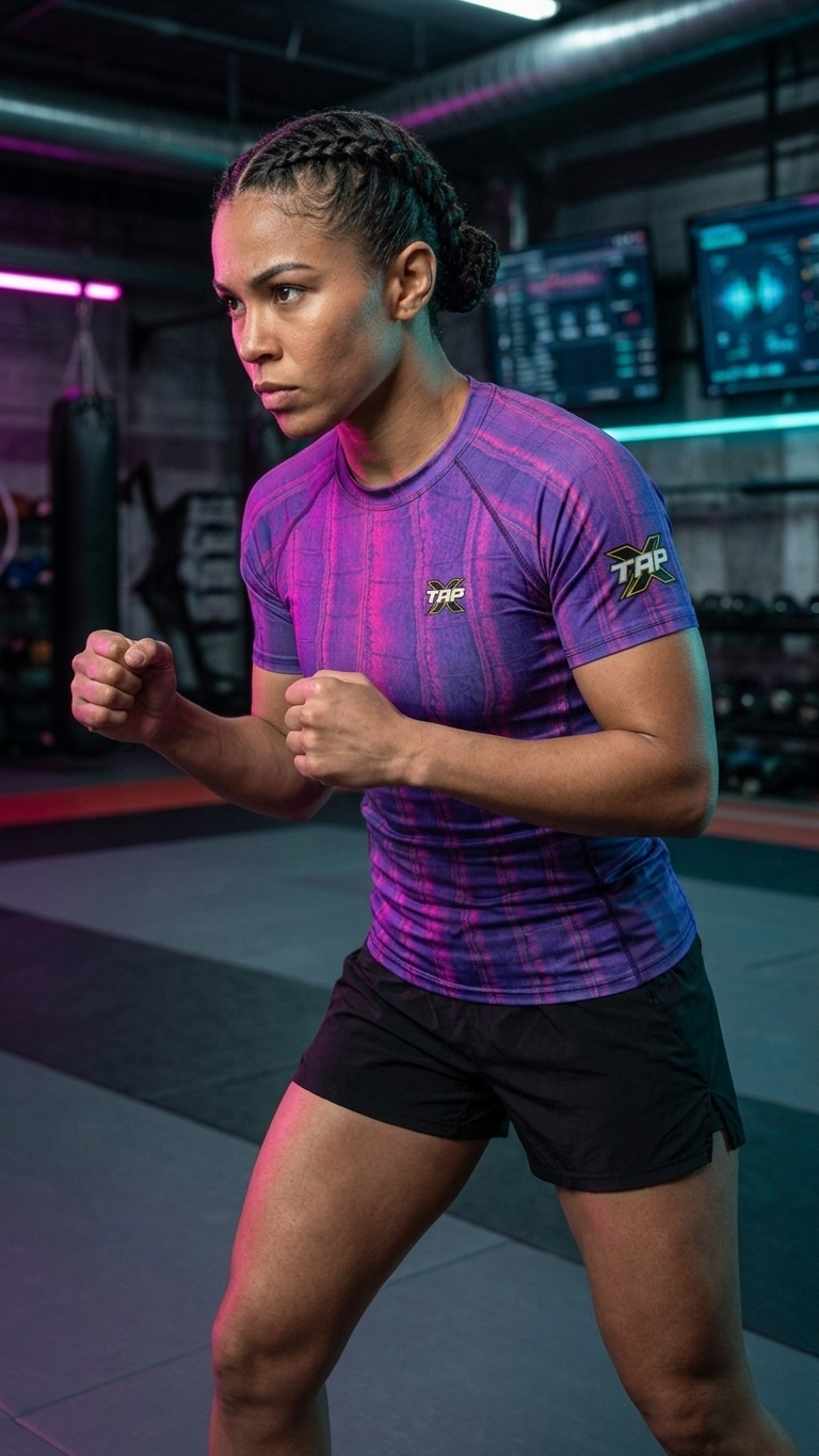 Women’s Purple Croc Rashguard