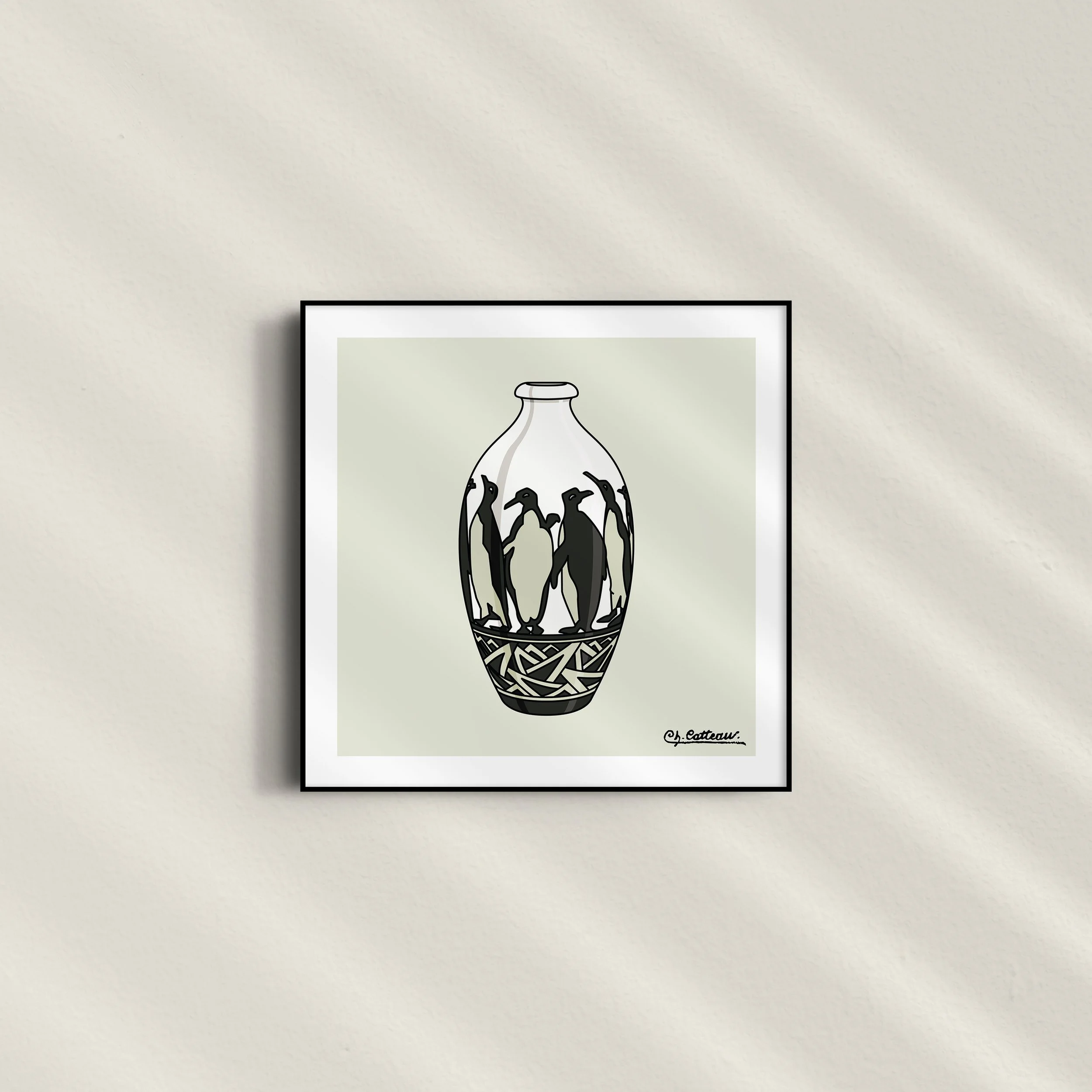 Le Vase Aux Pingouins