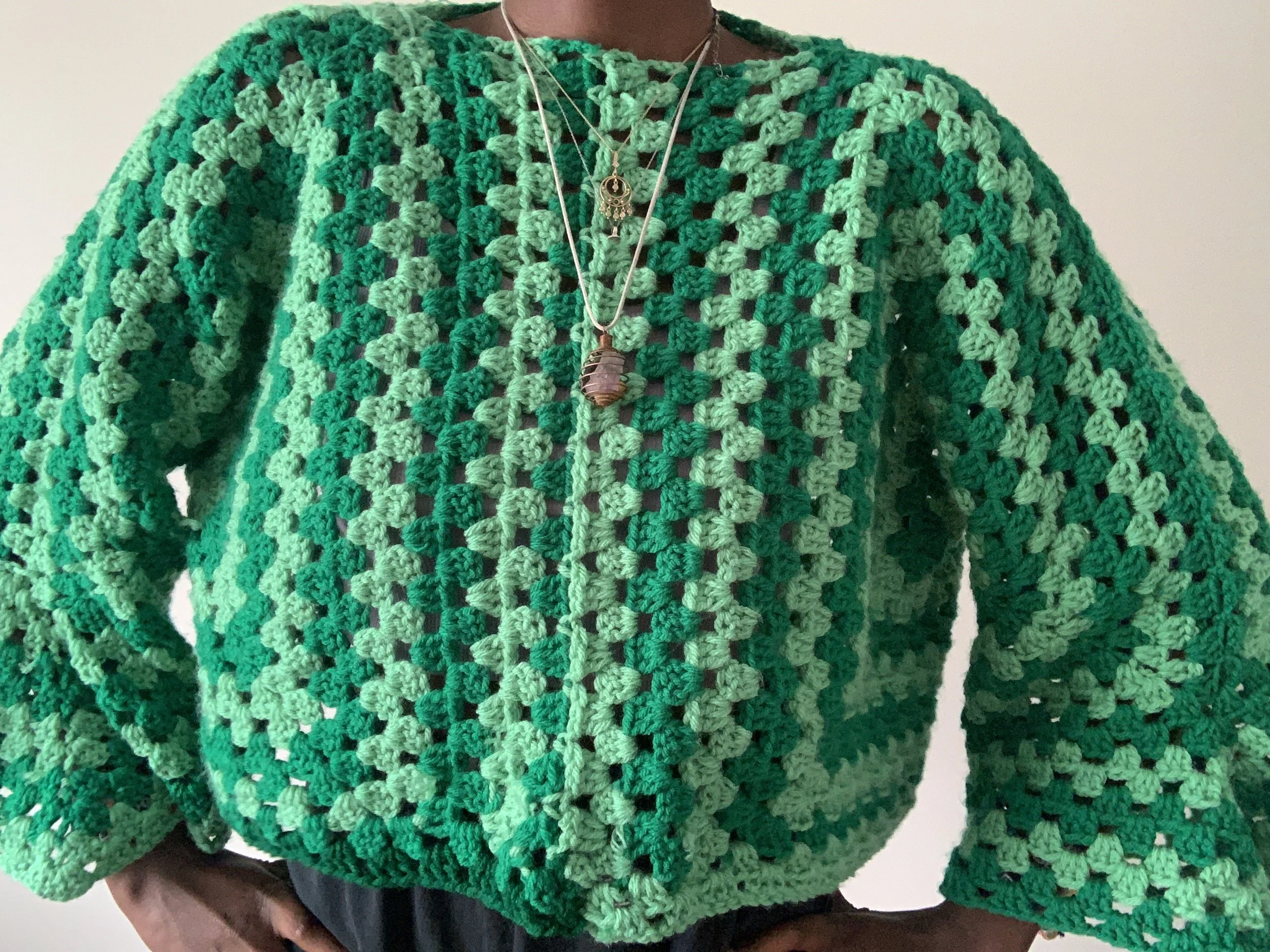 Hexagon Granny Pullover- Aug '24