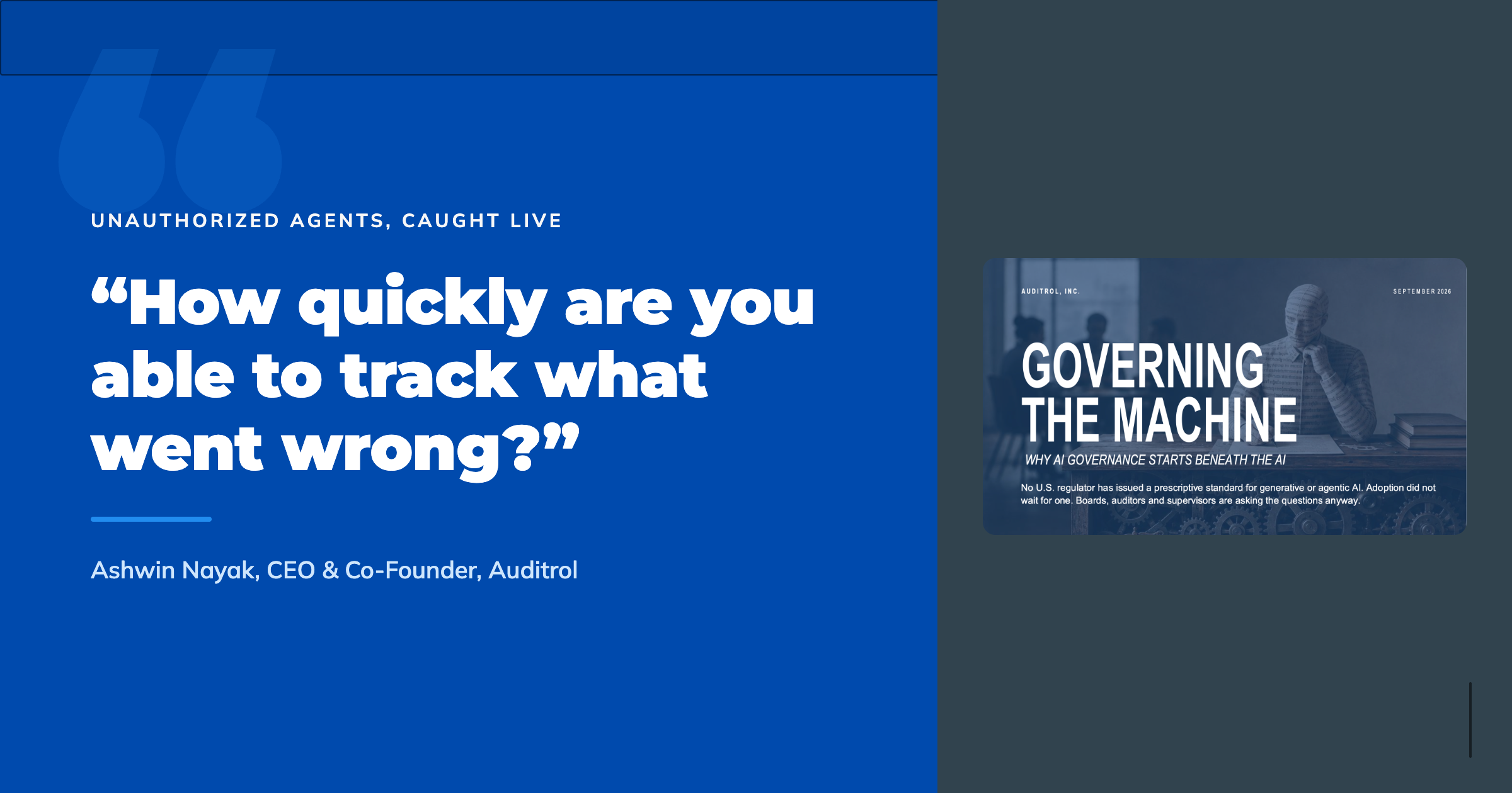 Unauthorized Agents &amp; Policy Violations, Caught Live