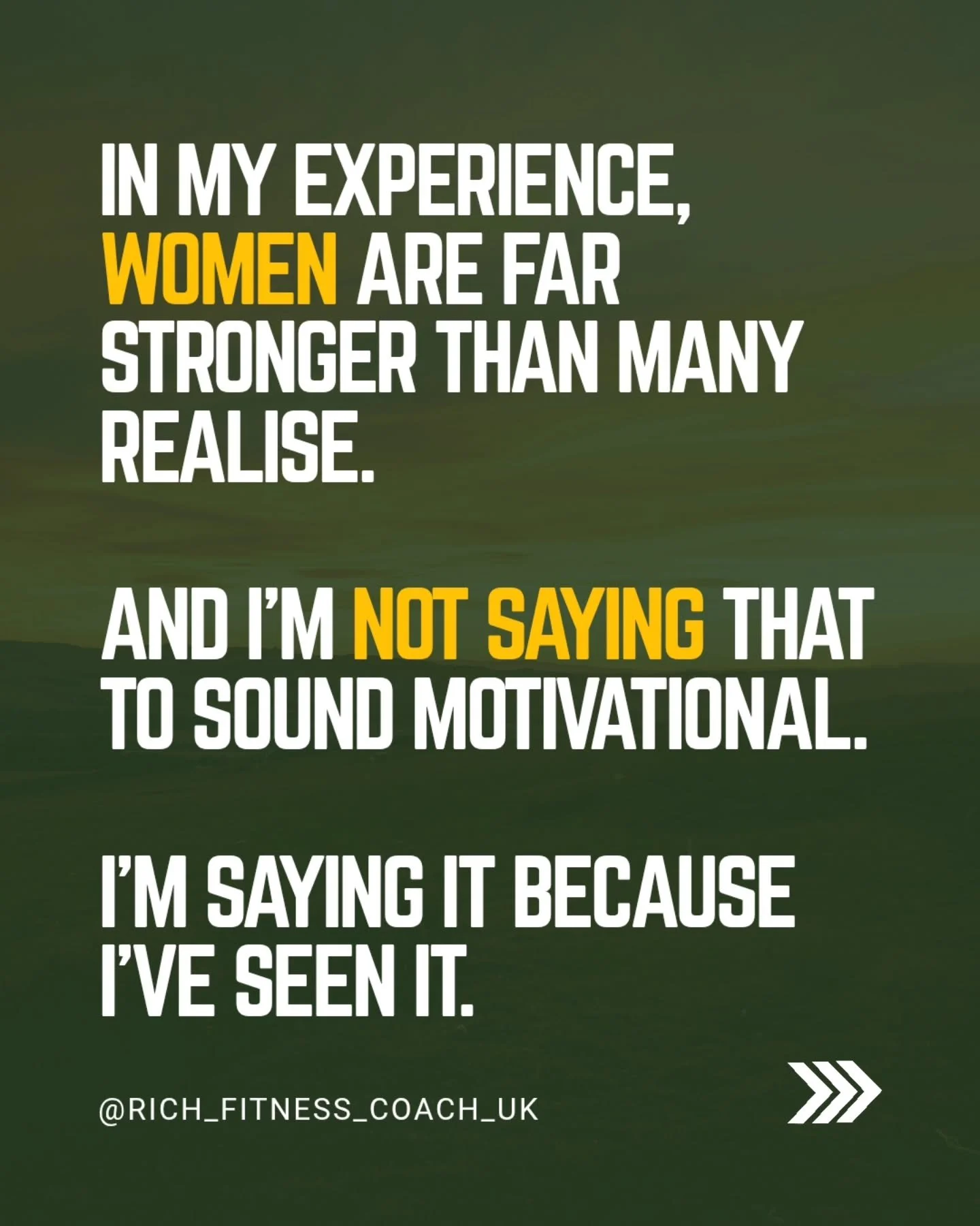 One thing coaching has shown me again and again...

Women are incredibly strong. Not just physically. Mentally too.

I&rsquo;ve seen women hit the point where the body wants to stop... and keep going.

I&rsquo;ve seen doubt turn into determination.
I