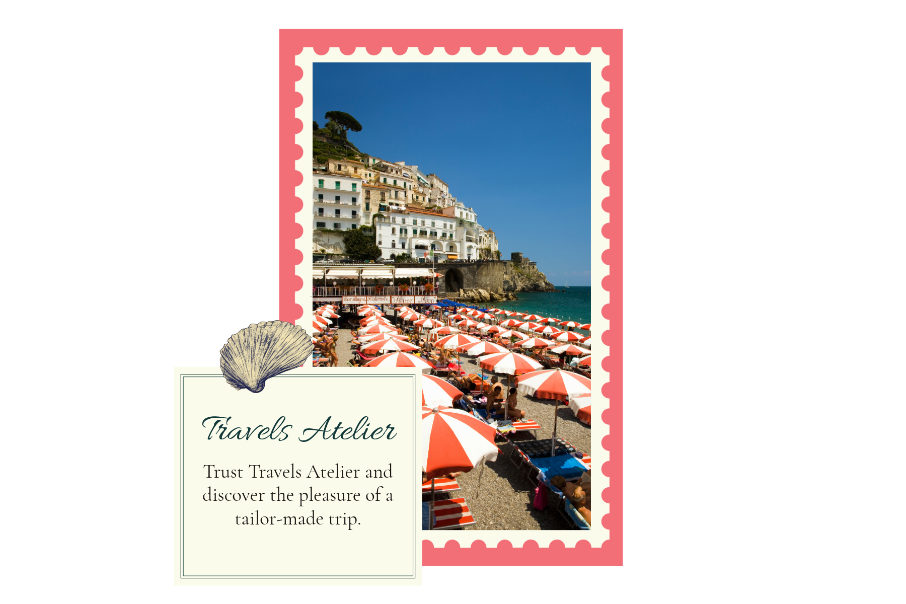 Travel Postcard of The Italian Shore