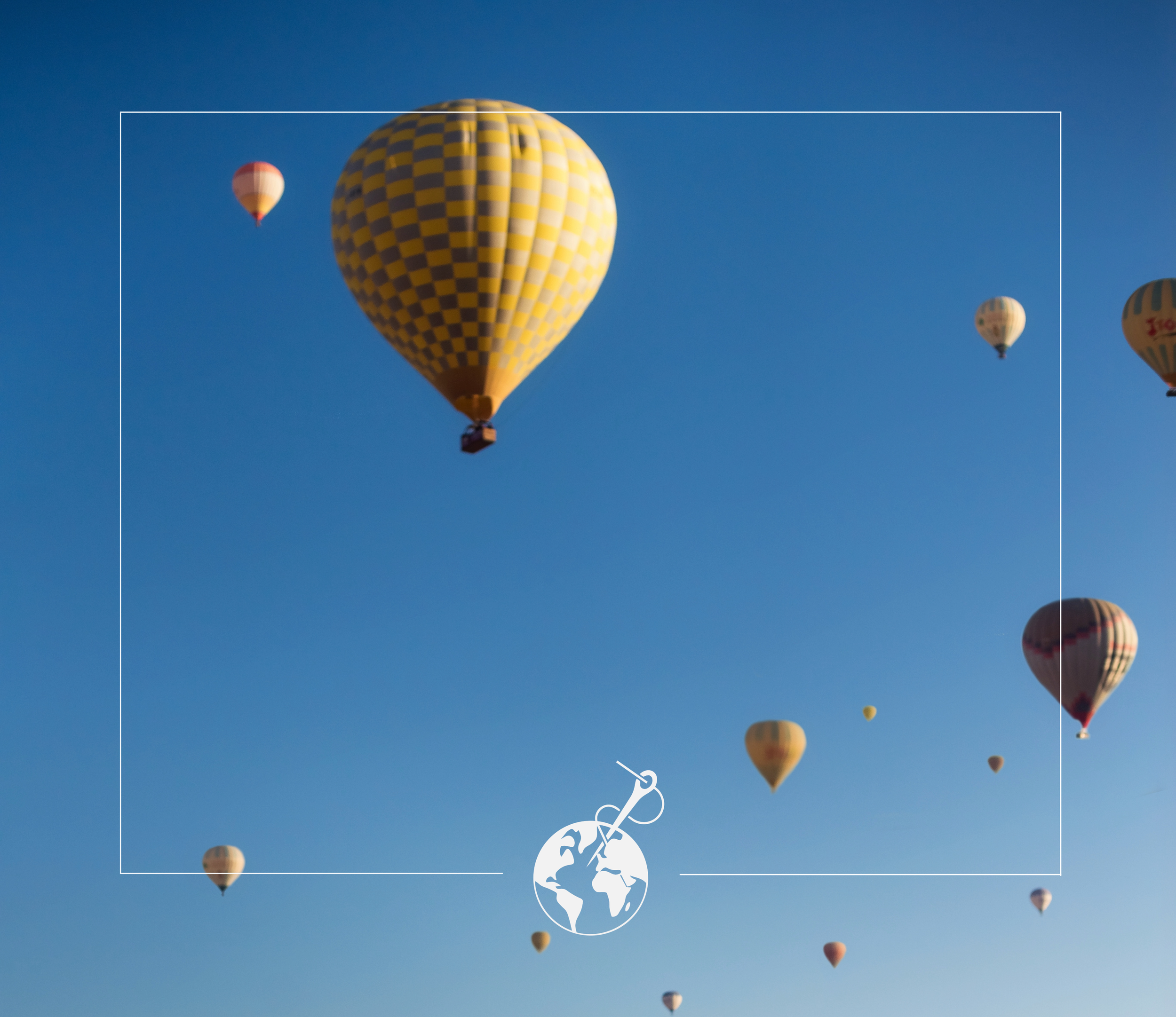 Turkish Balloons in the Skies seen from below