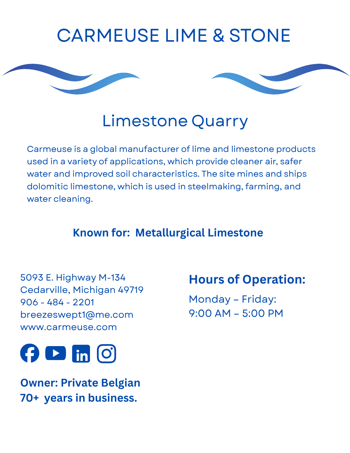 Carmeuse Lime &amp; Stone