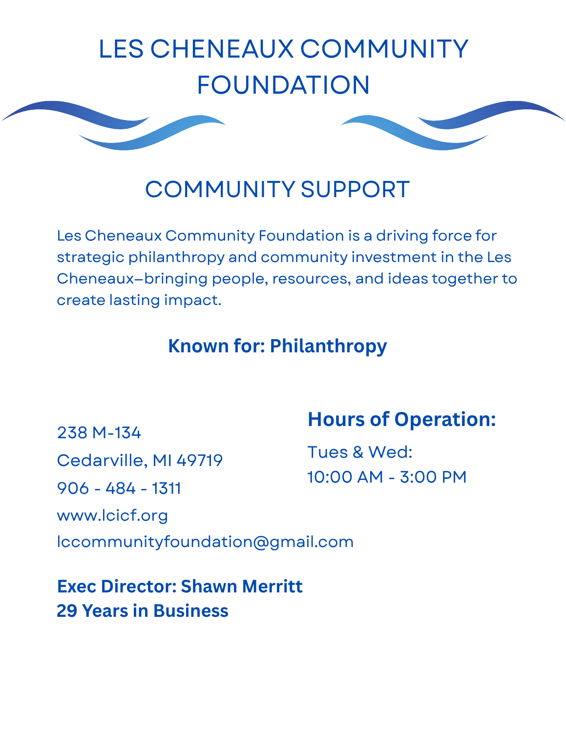 Les Cheneaux Community Foundation
