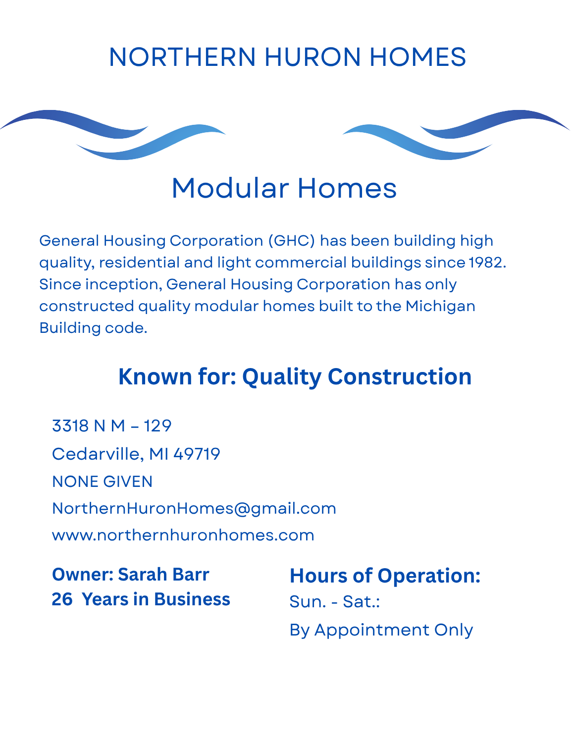 Northern Huron Homes