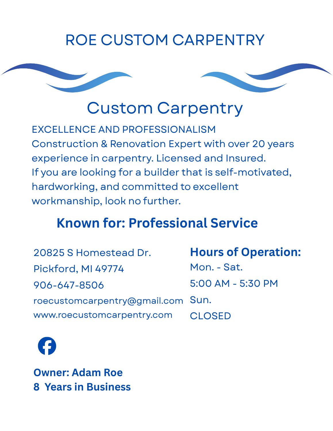 Roe Custom Carpentry