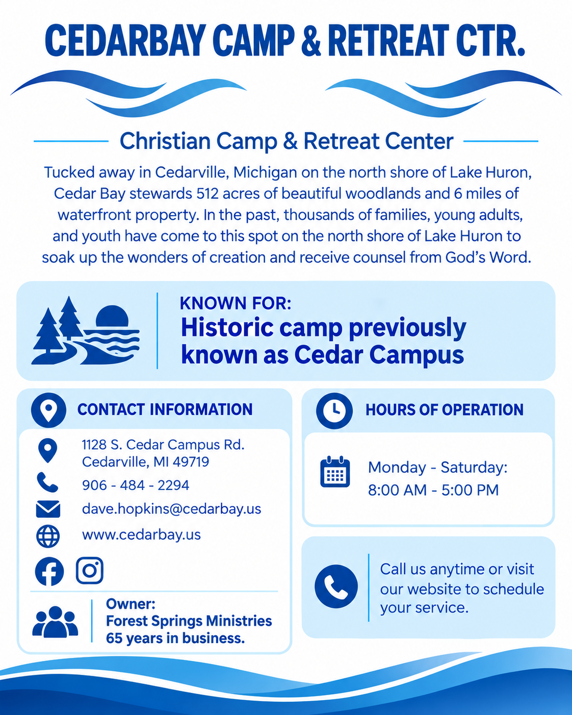 Cedarbay Camp &amp; Retreat Center