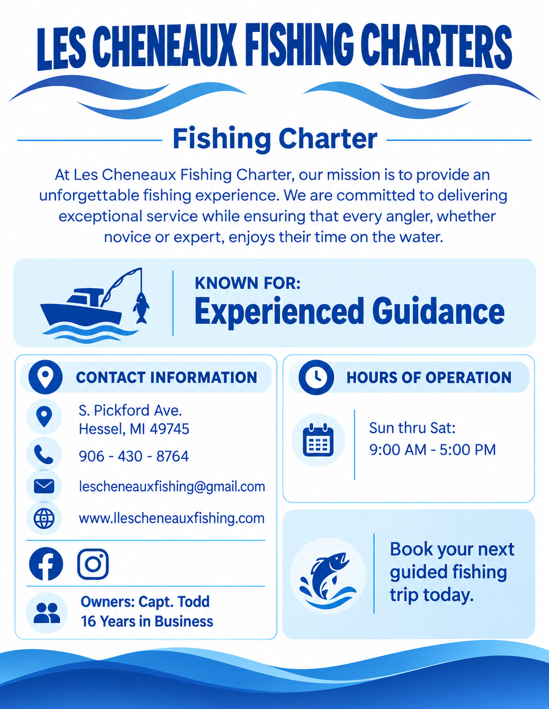 Les Cheneaux Fishing Charters
