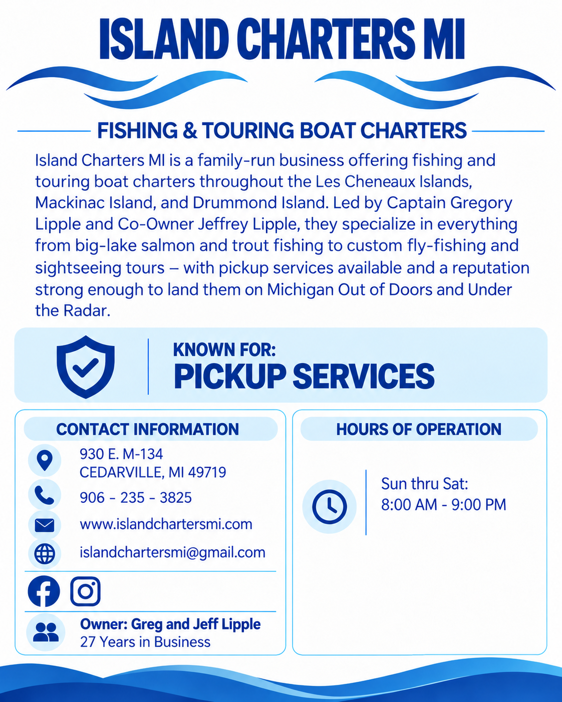 Island Charters MI
