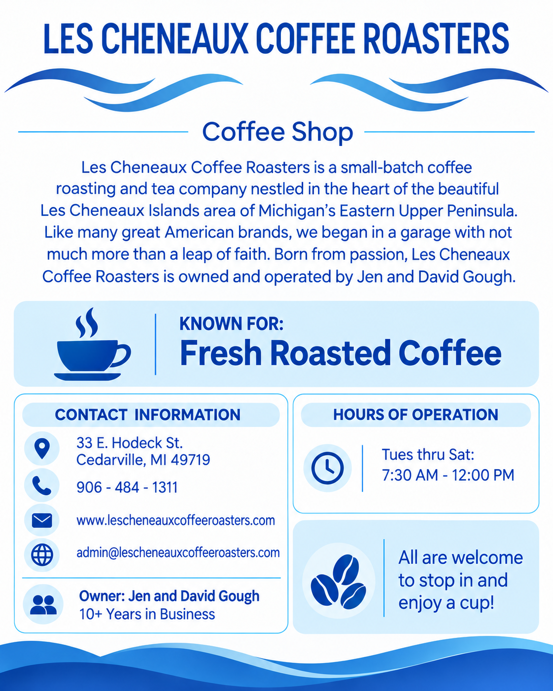 Les Cheneaux Coffee Roasters