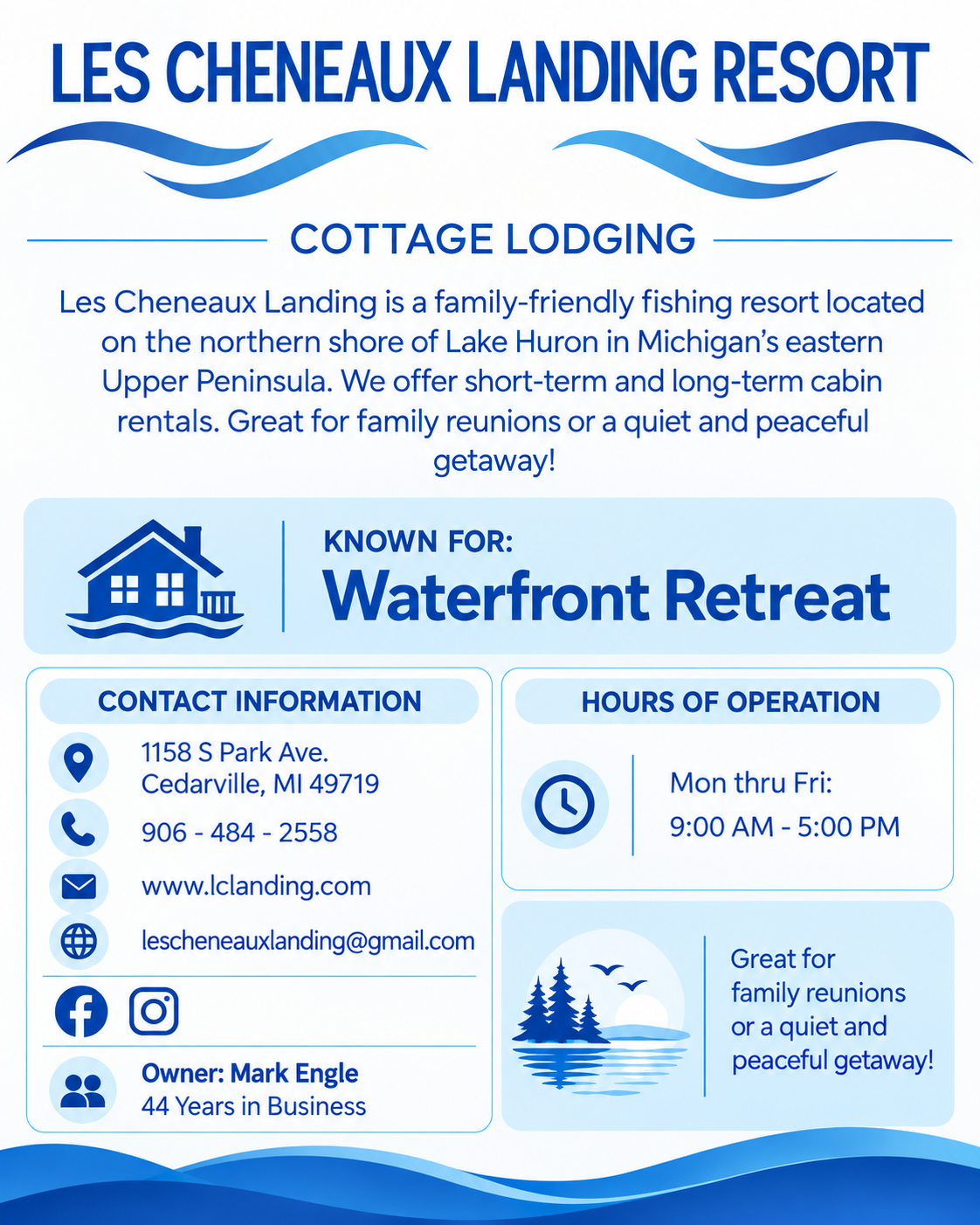 Les Cheneaux Landing Resort