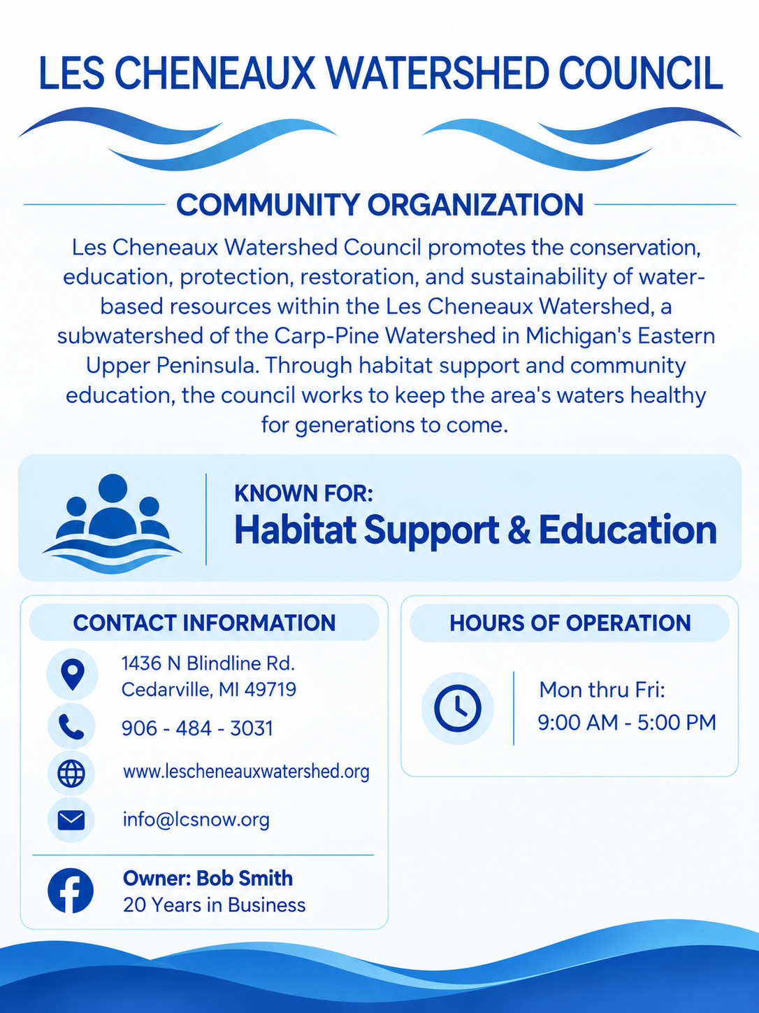 Les Cheneaux Watershed Council