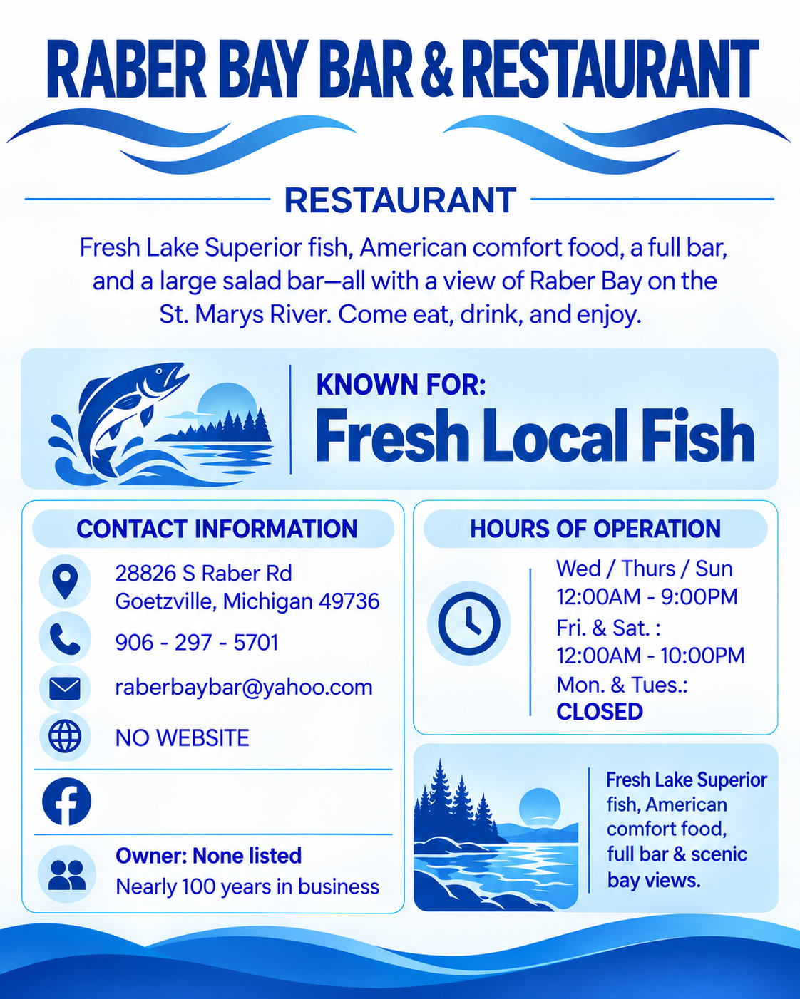 Raber Bay Bar &amp; Restaurant
