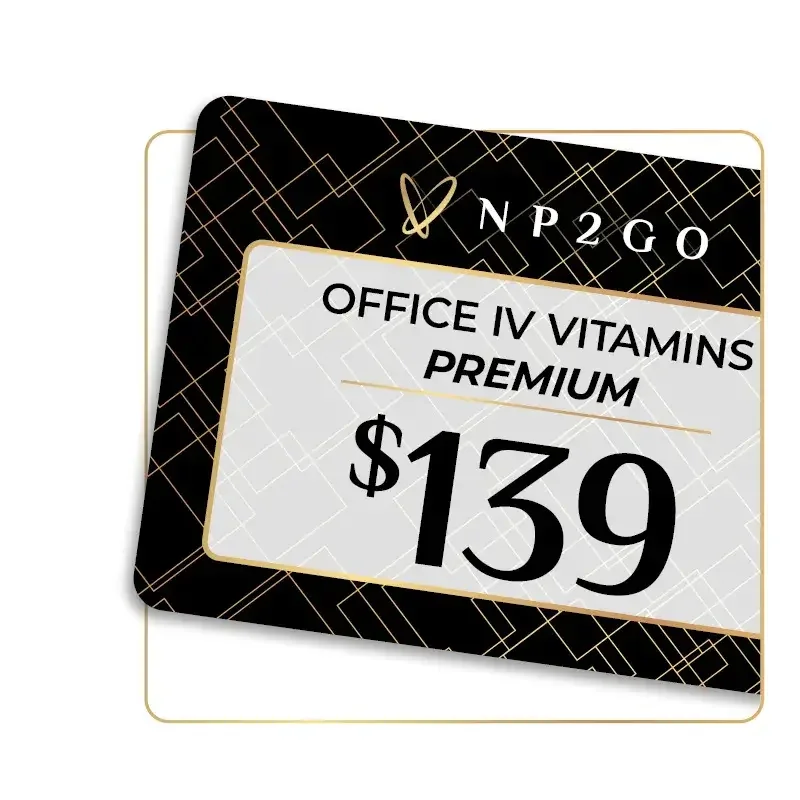 Price tag for Office IV Vitamins Premium, costing $139.