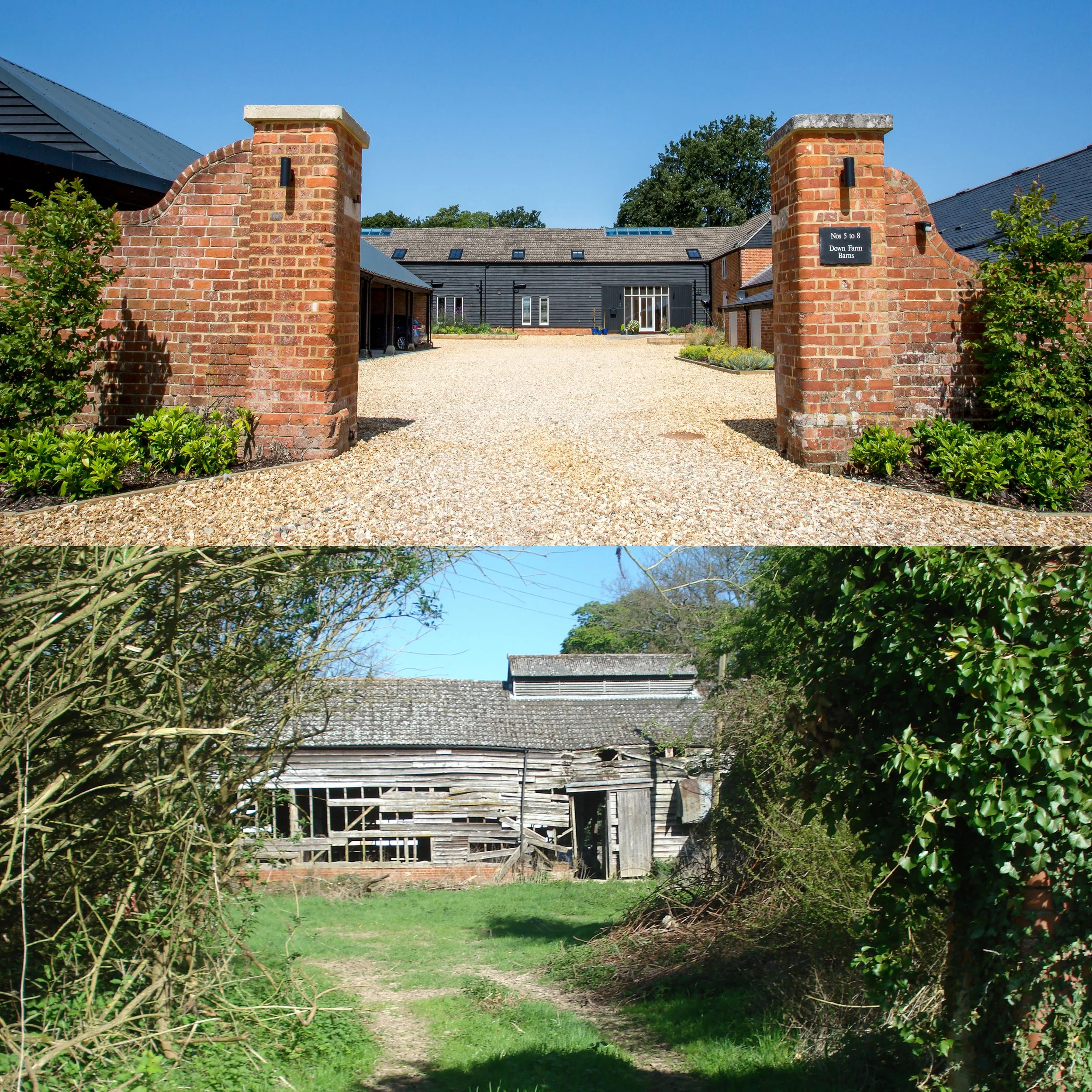 Eight barn conversions - Before and after
