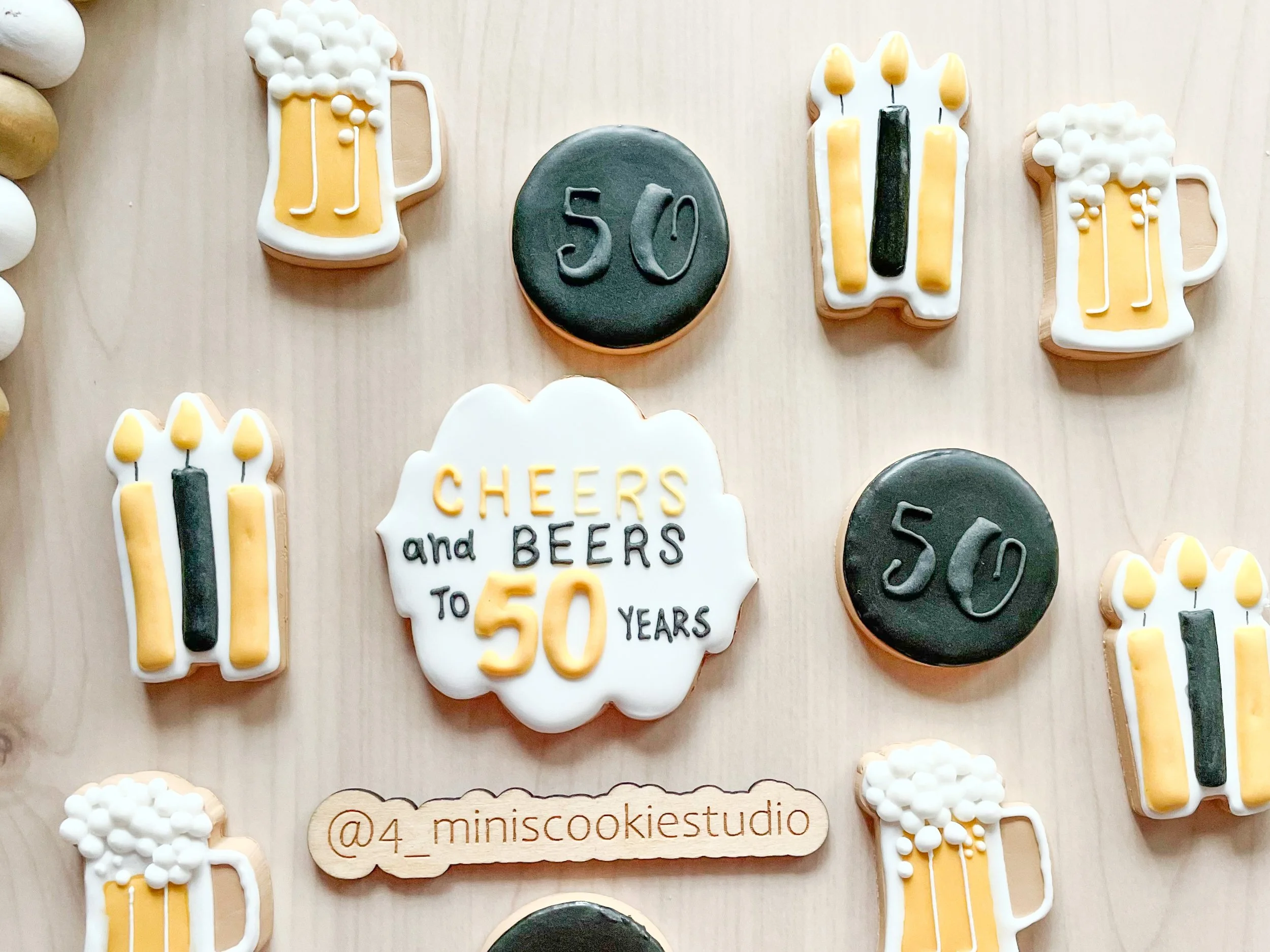 Fiftieth birthday cheers and beers