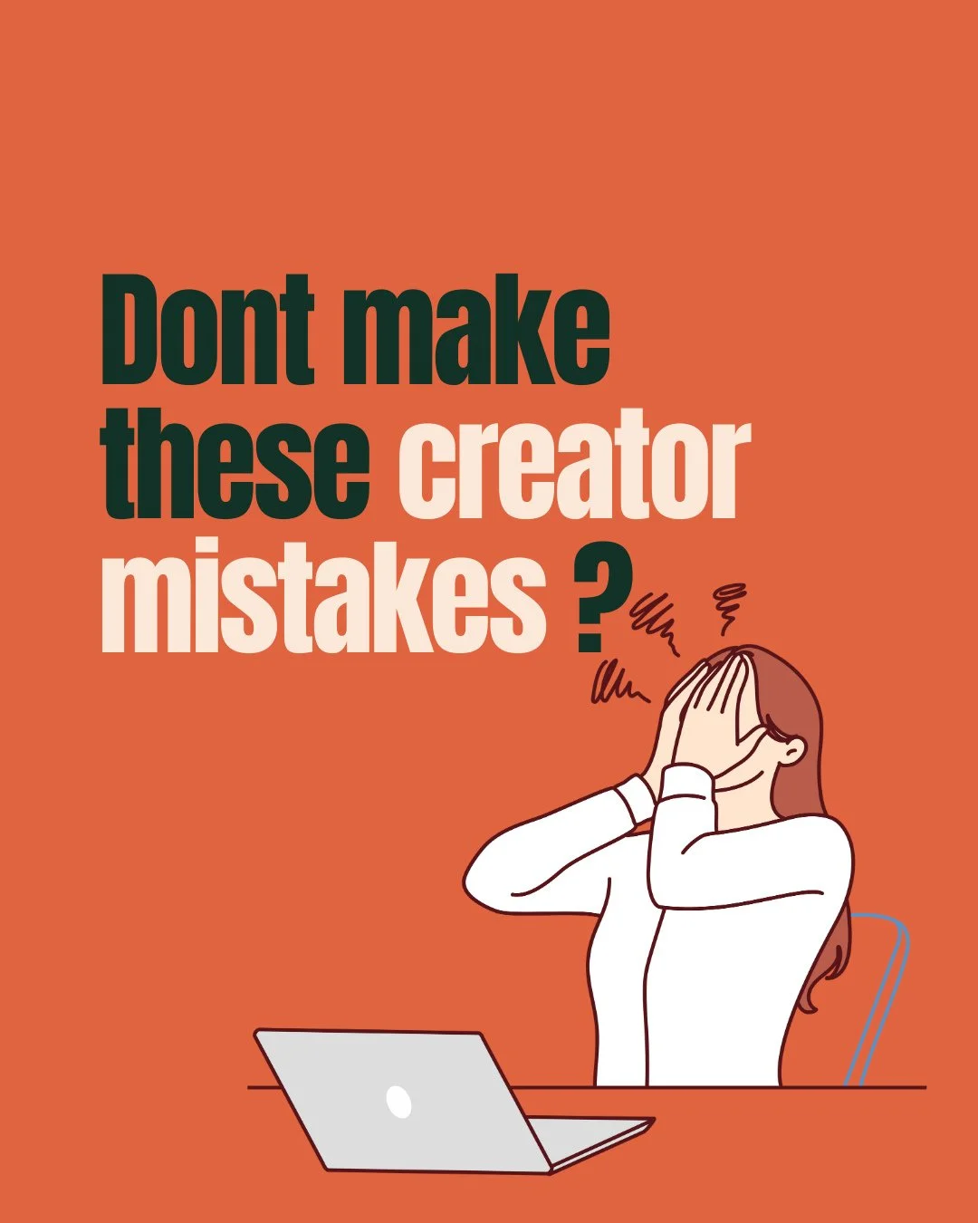 Don't make THESE creator mistakes! 🫣⁠
⁠
Are you guilty of any of these? Is there anything you'd add 👀⁠
⁠
⁠
#creatormistakes #socialmedia #contentcreatortips
