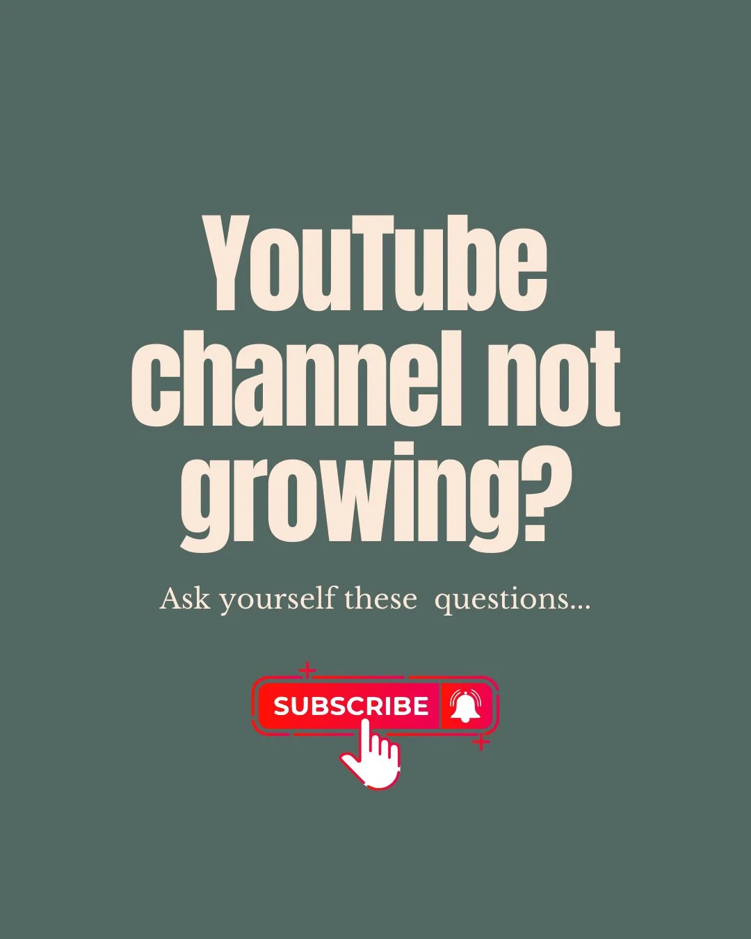 Struggling to grow your YouTube channel? This may be the problem... ⁠
⁠
Comment 'Grow YouTube' and we will send you a link to our 'How to Grow on YouTube' masterclass!⁠
⁠
 It's available to members of The collective and will teach you how to increase