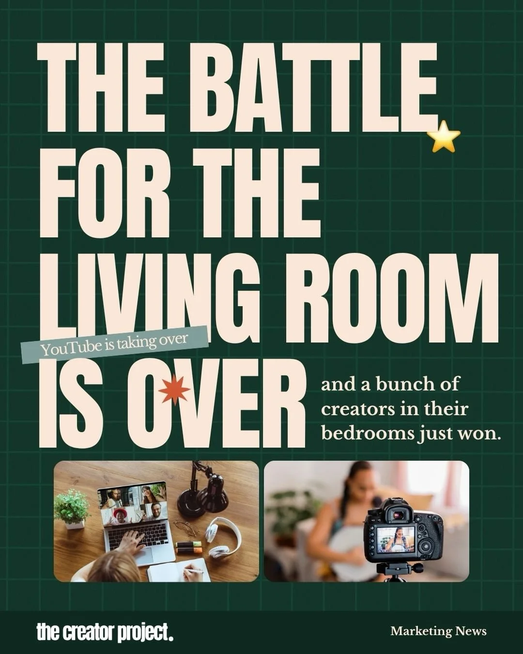 The battle for the living room TV is over&hellip; and creators filming in their bedrooms just won.

YouTube has gone from a 19 second video app to a $100B+ media giant, now watched more on TV than mobile in the US.

This isn&rsquo;t social media anym