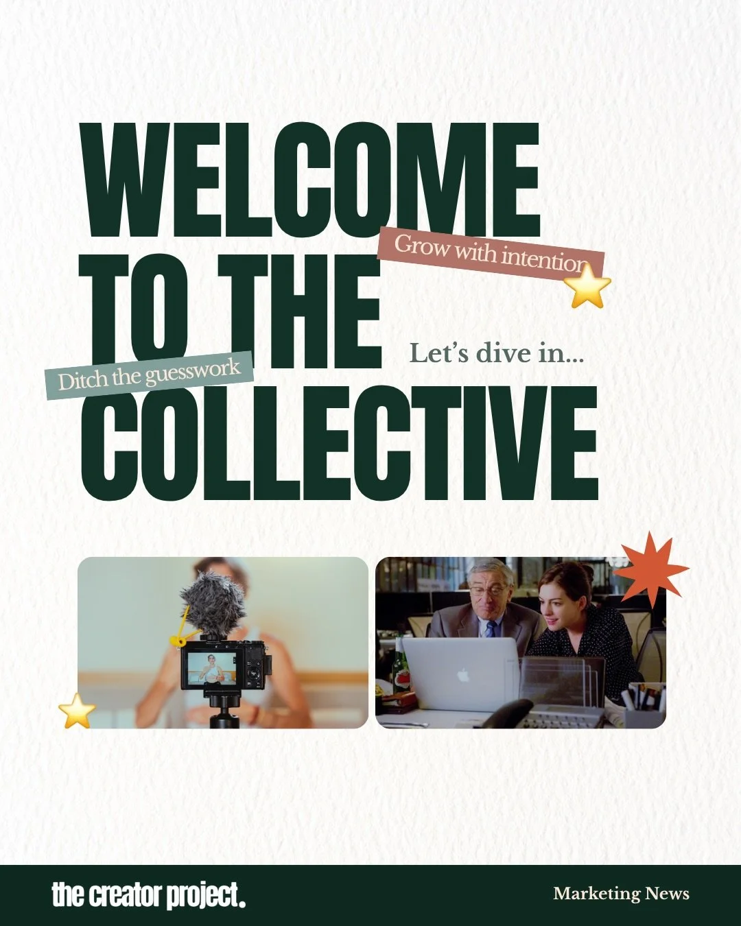 If you&rsquo;re tired of consuming content about content creation without actually moving forward... this is for you.

The Collective is The Creator Project&rsquo;s private membership where creators learn, apply, and improve together. No guesswork. N
