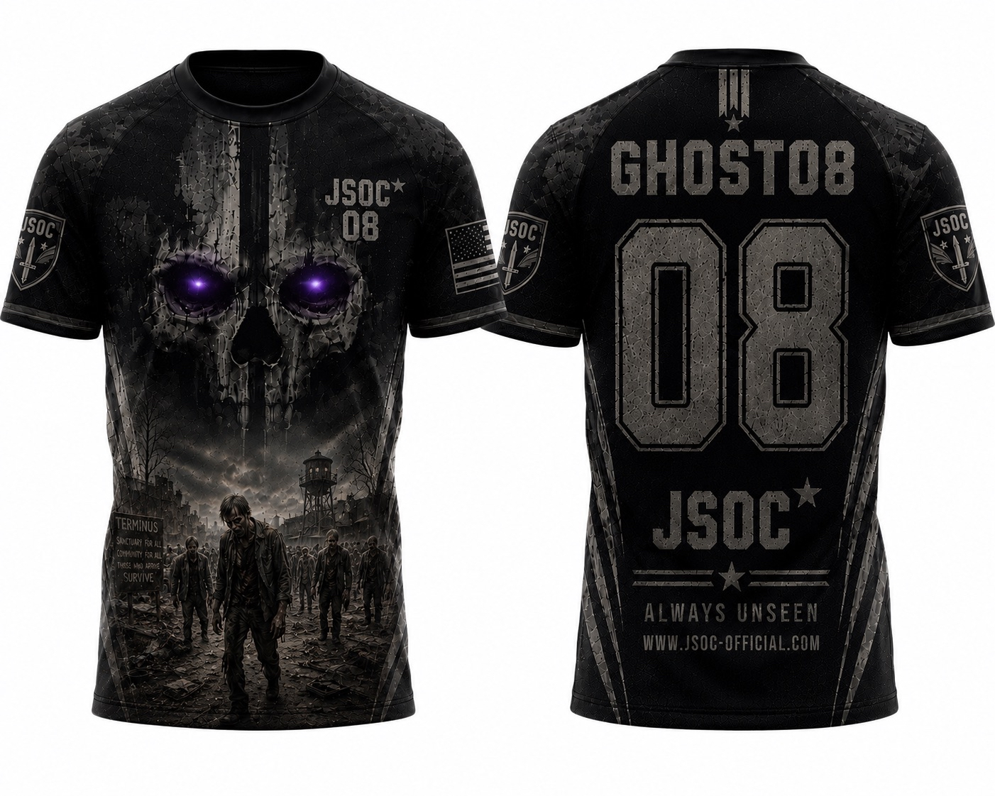 Ghost08 Tactical Skull T-Shirt