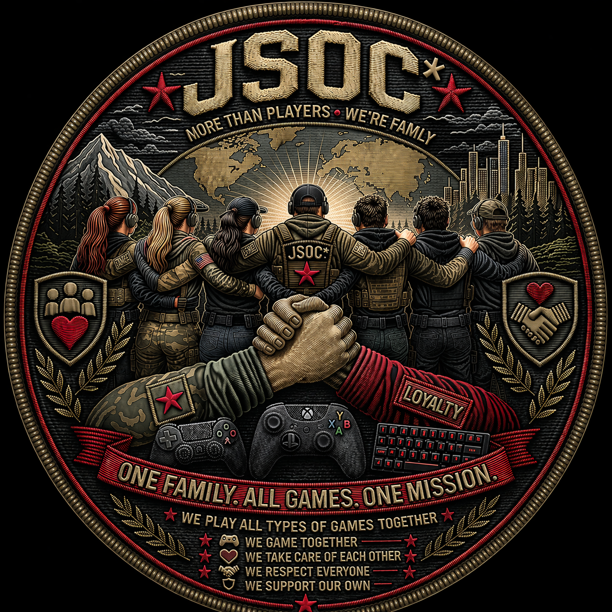 JSOC Sithmamma Unity Gaming Emblem Patch