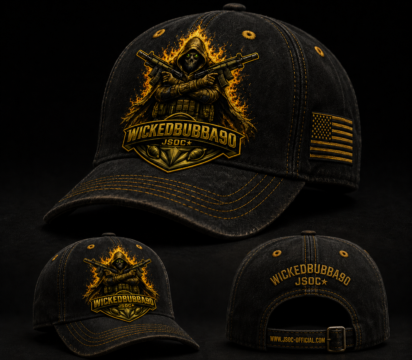 WickedBubba90 Tactical Emblem Cap