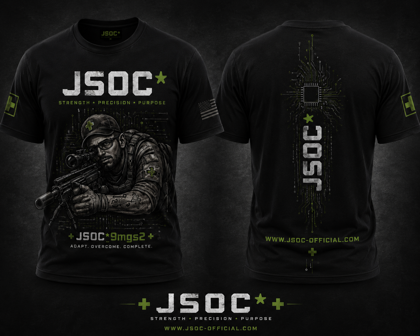 JSOC 9mgs Tactical Graphic Tee