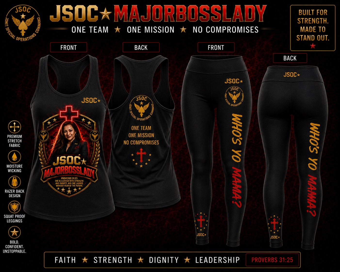 JSOC Major Boss Lady Fitness Set