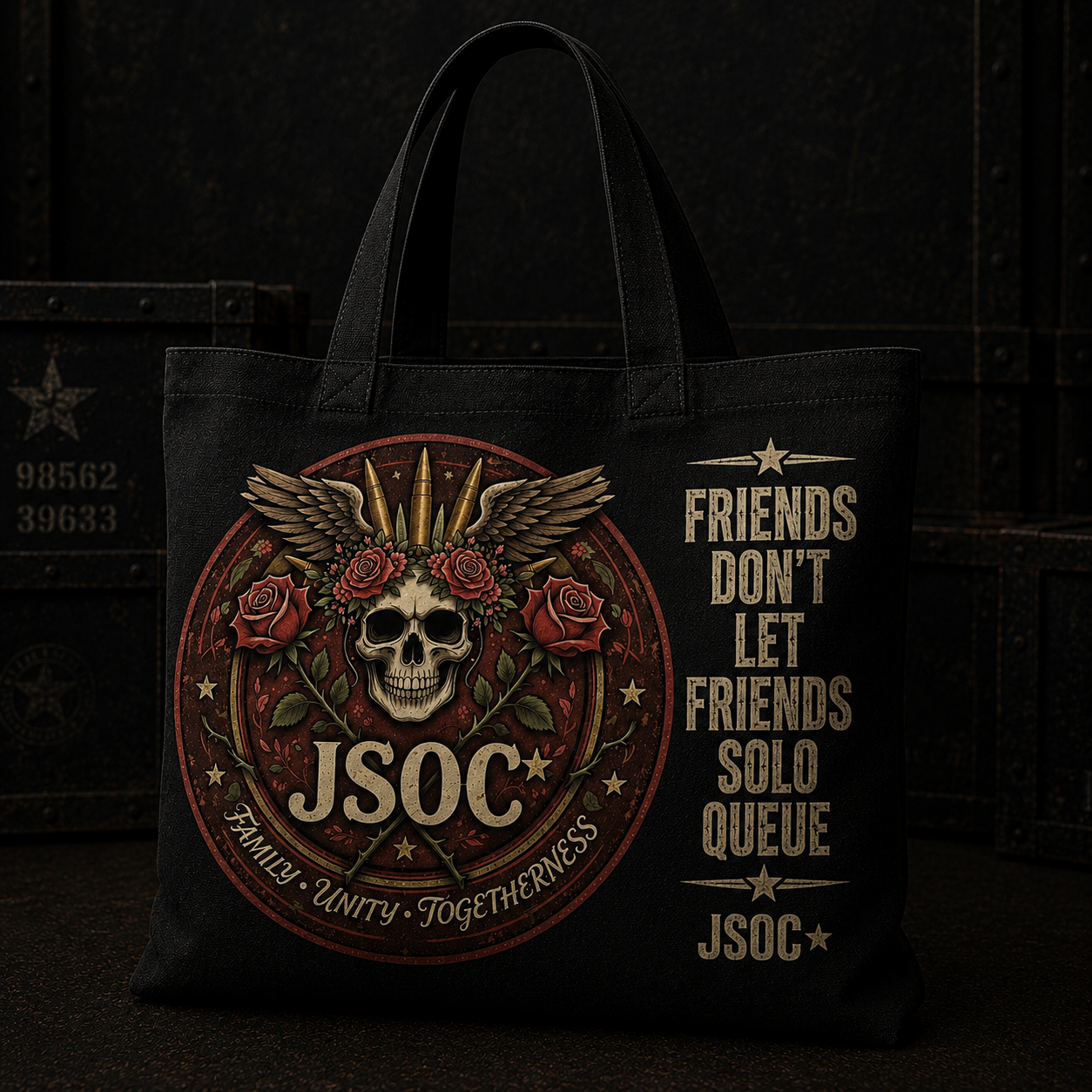 Edgy Unity Canvas Tote Bag